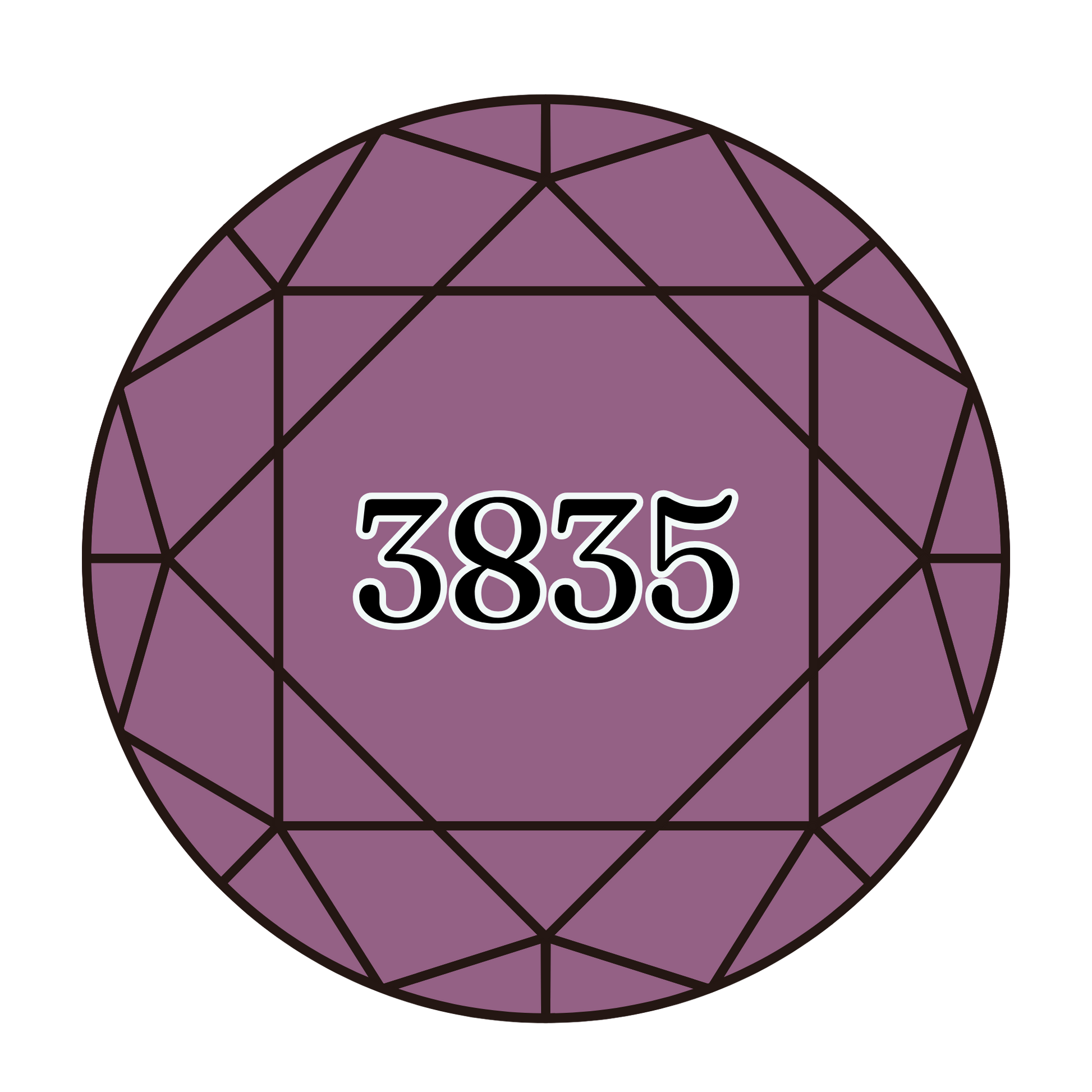 True North Diamond Art Round Diamond Drills 3835 - Medium Grape - Round Bulk Diamond Drills