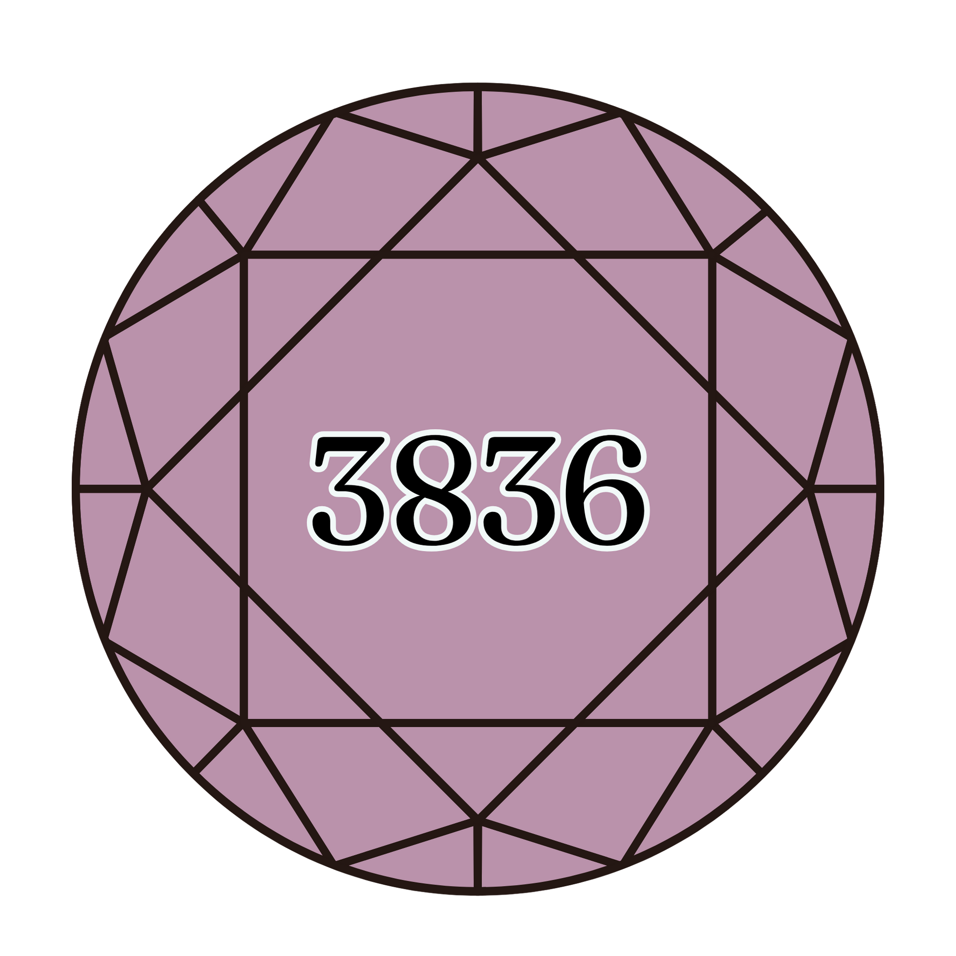 True North Diamond Art Round Diamond Drills 3836 - Light Grape - Round Bulk Diamond Drills