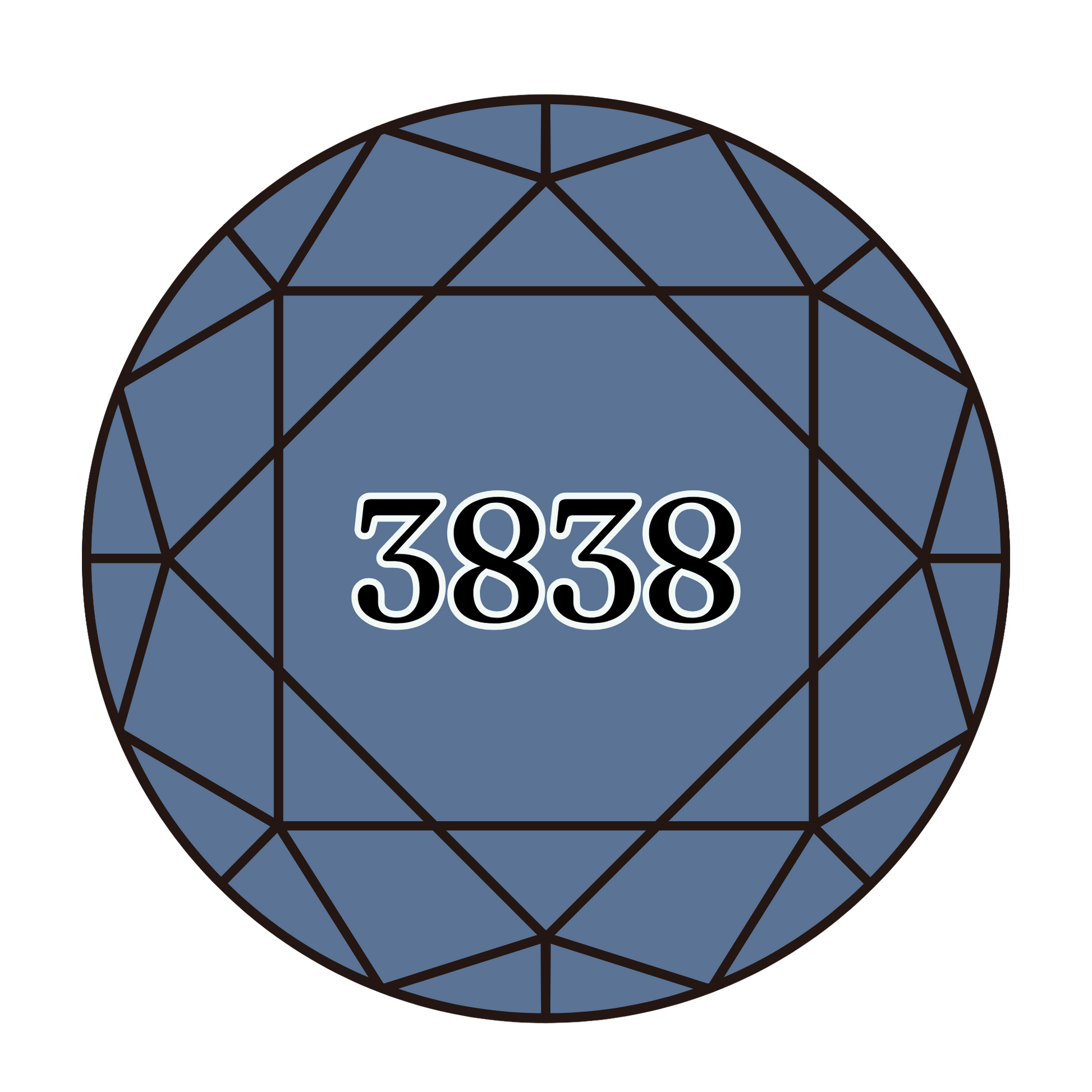 True North Diamond Art Round Diamond Drills 3838 - Dark Lavender Blue - Round Bulk Diamond Drills