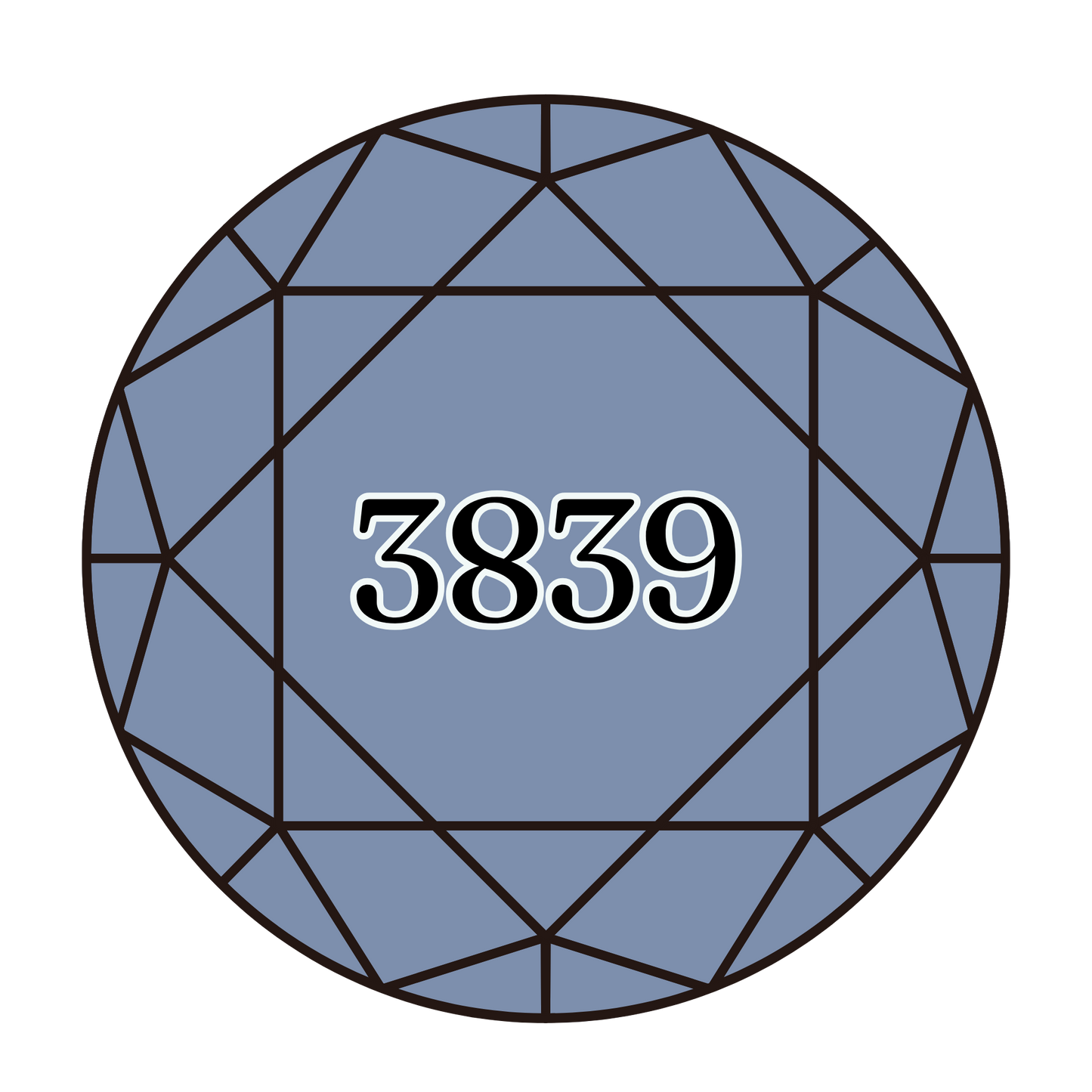 True North Diamond Art Round Diamond Drills 3839 - Medium Lavender Blue - Round Bulk Diamond Drills