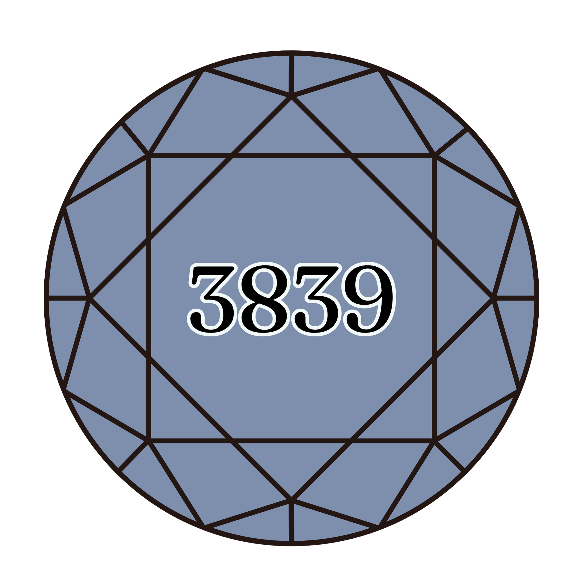 True North Diamond Art Round Diamond Drills 3839 - Medium Lavender Blue - Round Bulk Diamond Drills