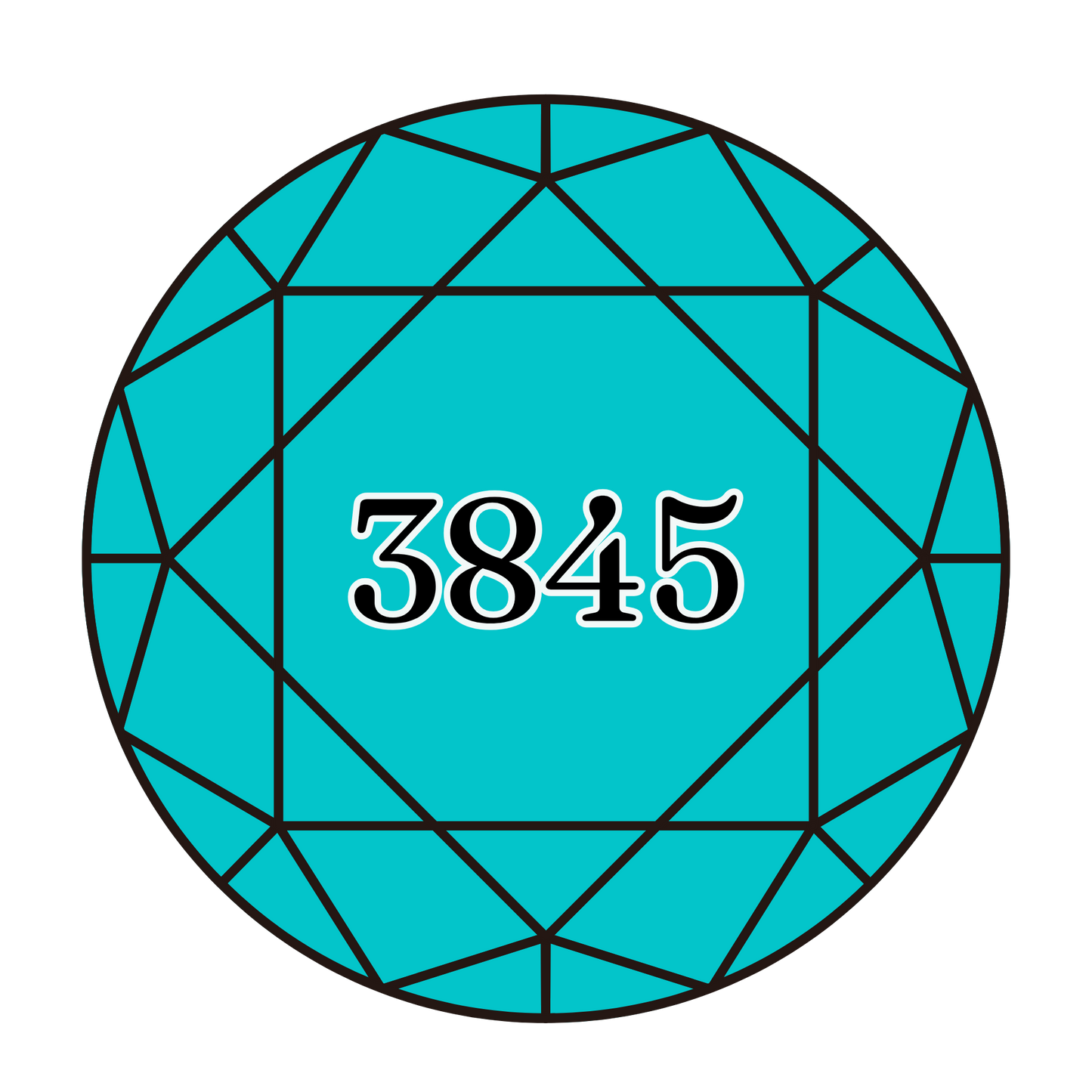 True North Diamond Art Round Diamond Drills 3845 - Medium Bright Turquoise - Round Bulk Diamond Drills