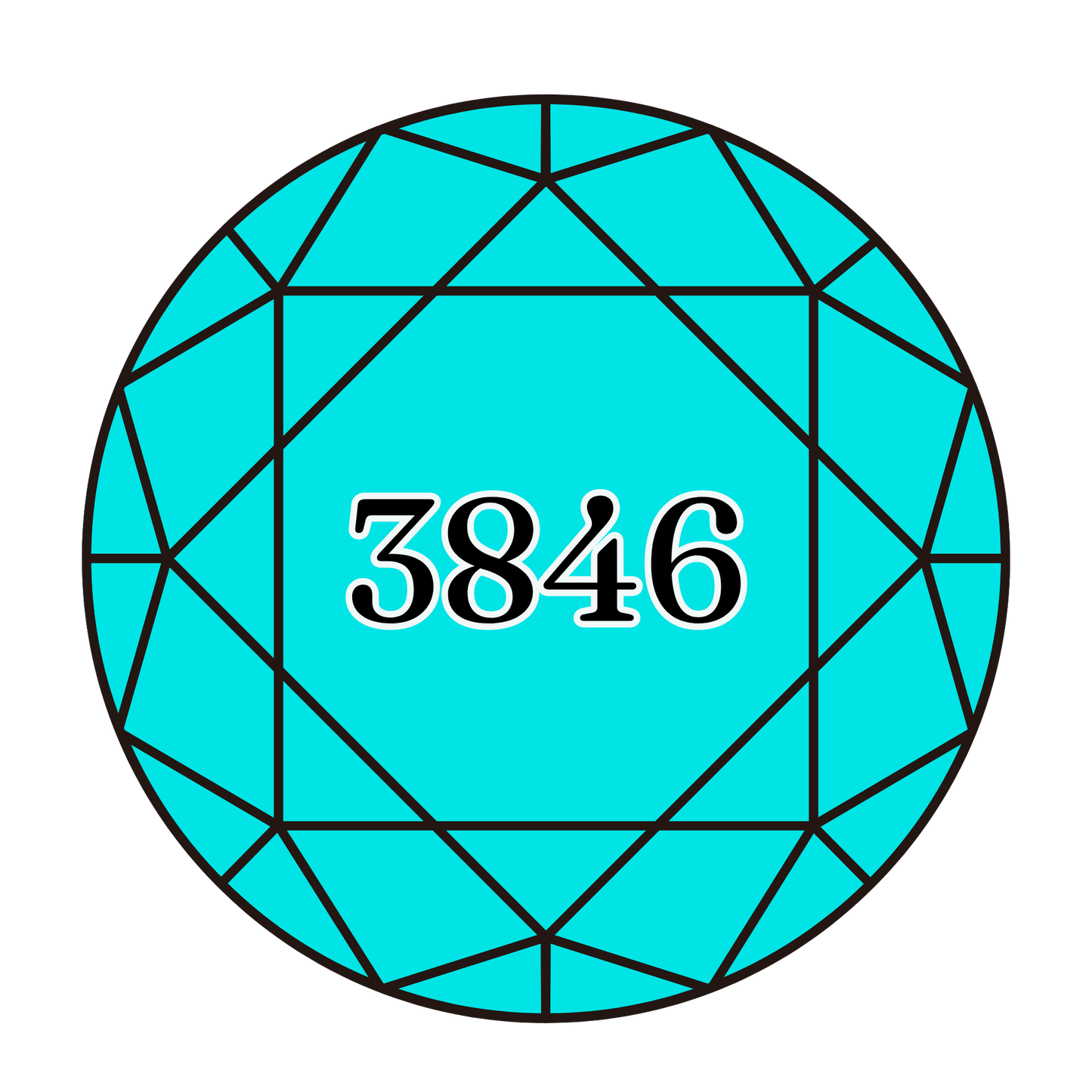 True North Diamond Art Round Diamond Drills 3846 - Light Bright Turquoise - Round Bulk Diamond Drills