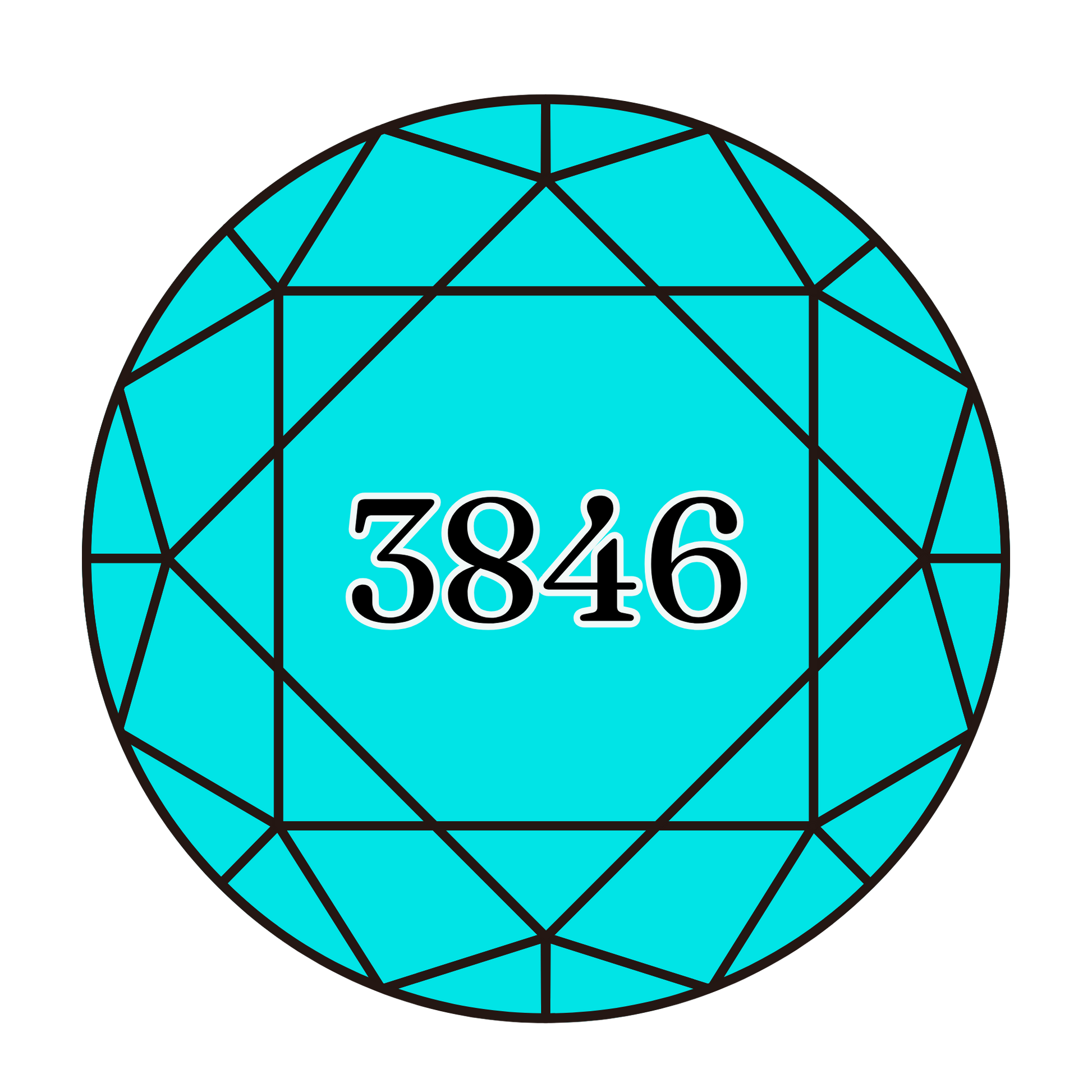 True North Diamond Art Round Diamond Drills 3846 - Light Bright Turquoise - Round Bulk Diamond Drills