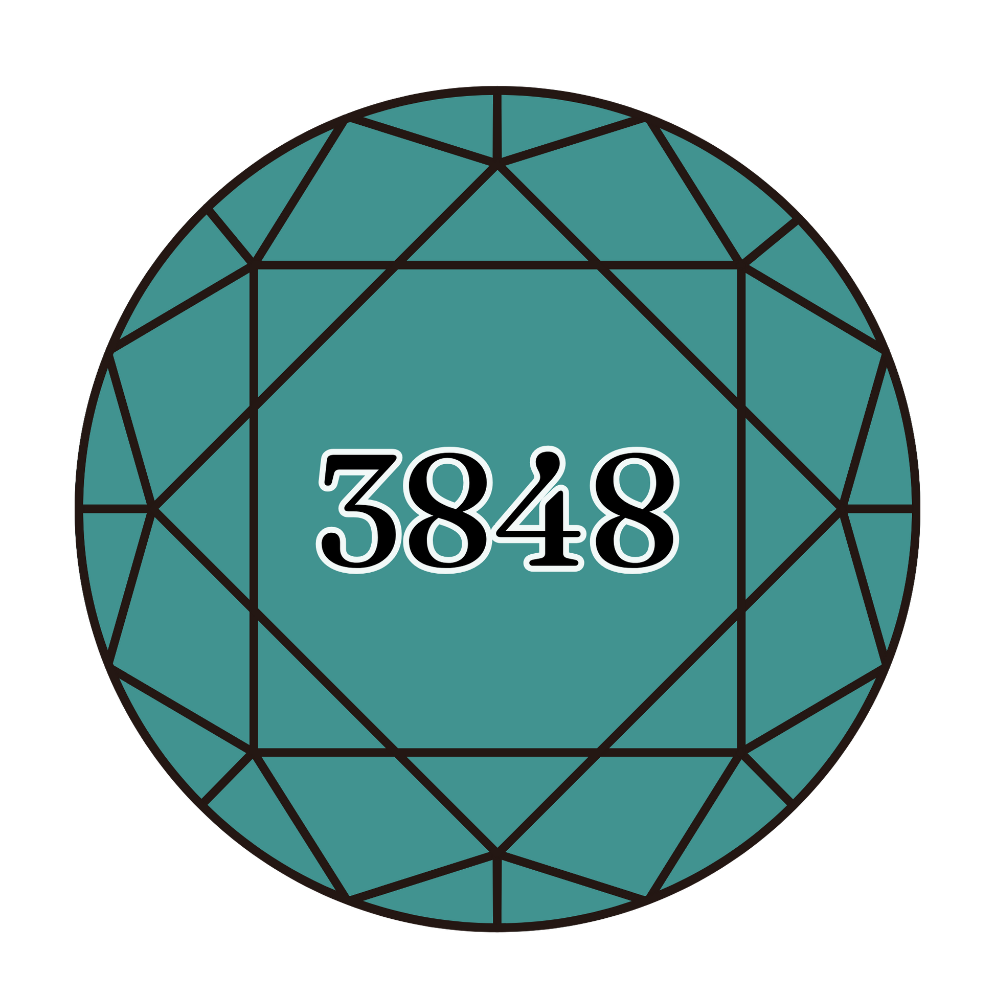 True North Diamond Art Round Diamond Drills 3848 - Medium Teal Green - Round Bulk Diamond Drills