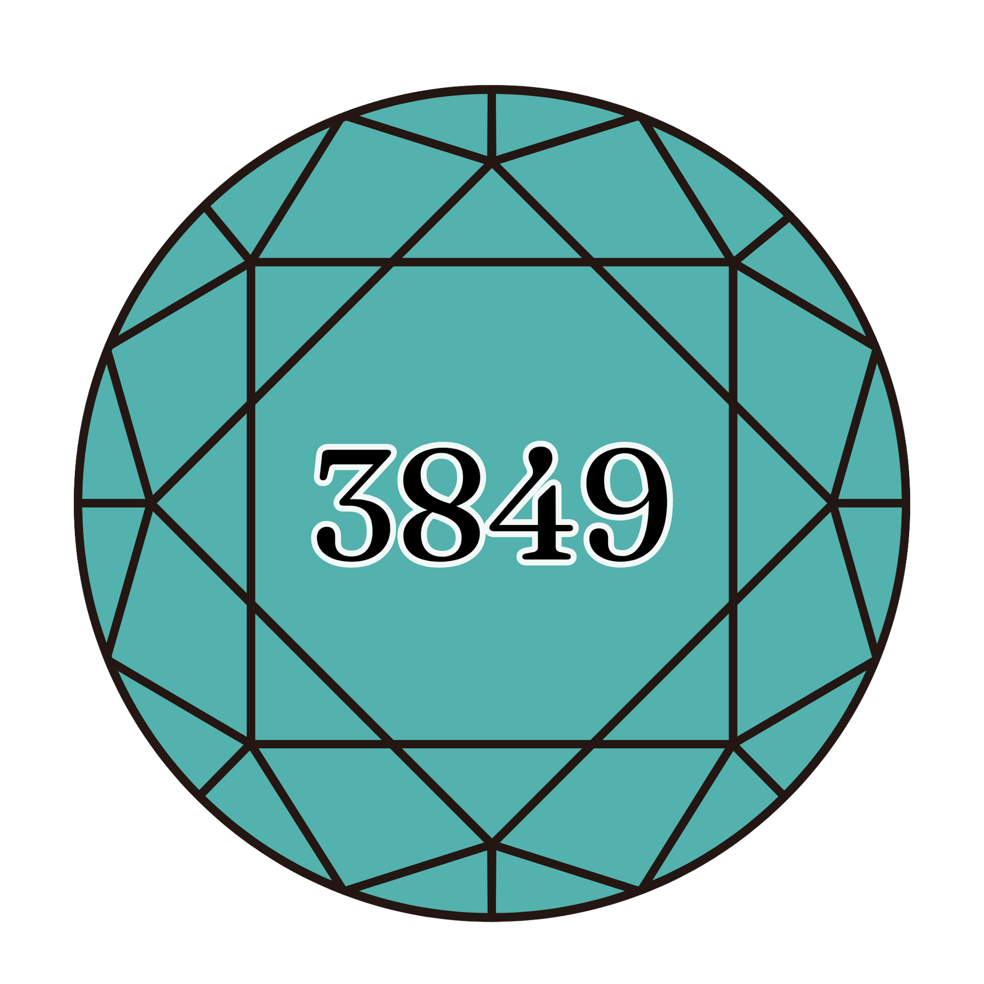 True North Diamond Art Round Diamond Drills 3849 - Light Teal Green - Round Bulk Diamond Drills