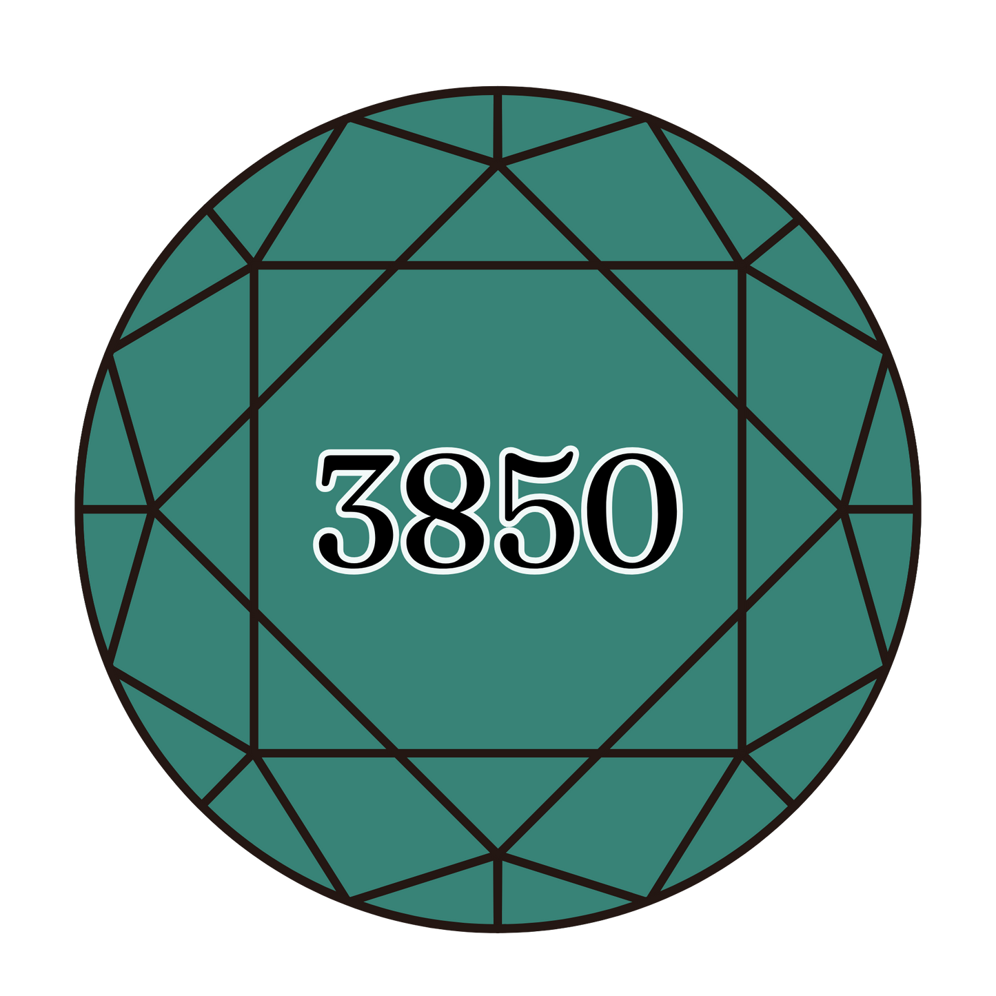 True North Diamond Art Round Diamond Drills 3850 - Dark Bright Green - Round Bulk Diamond Drills