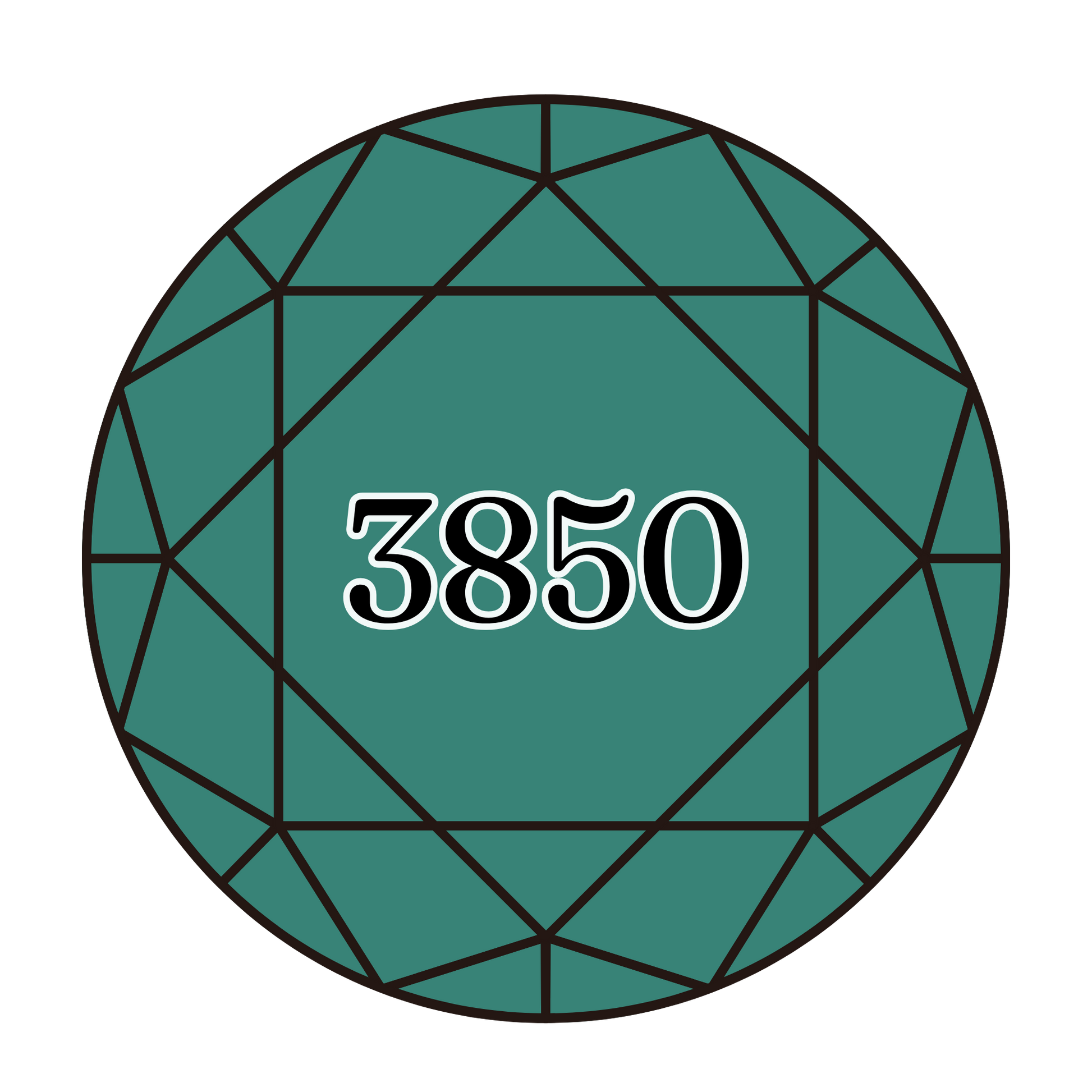 True North Diamond Art Round Diamond Drills 3850 - Dark Bright Green - Round Bulk Diamond Drills