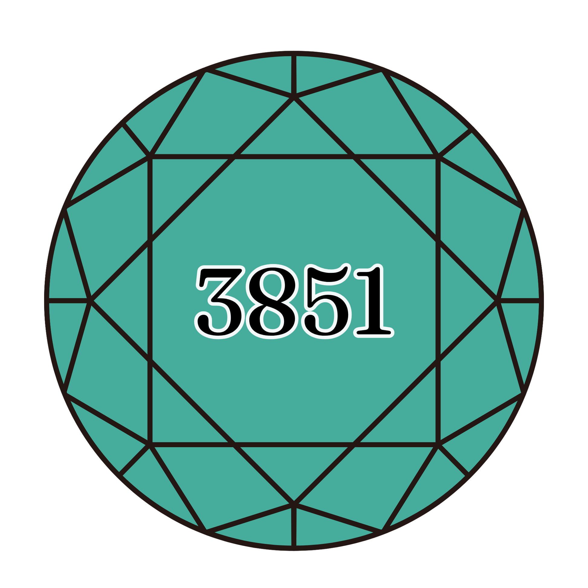 True North Diamond Art Round Diamond Drills 3851 - Light Bright Green - Round Bulk Diamond Drills