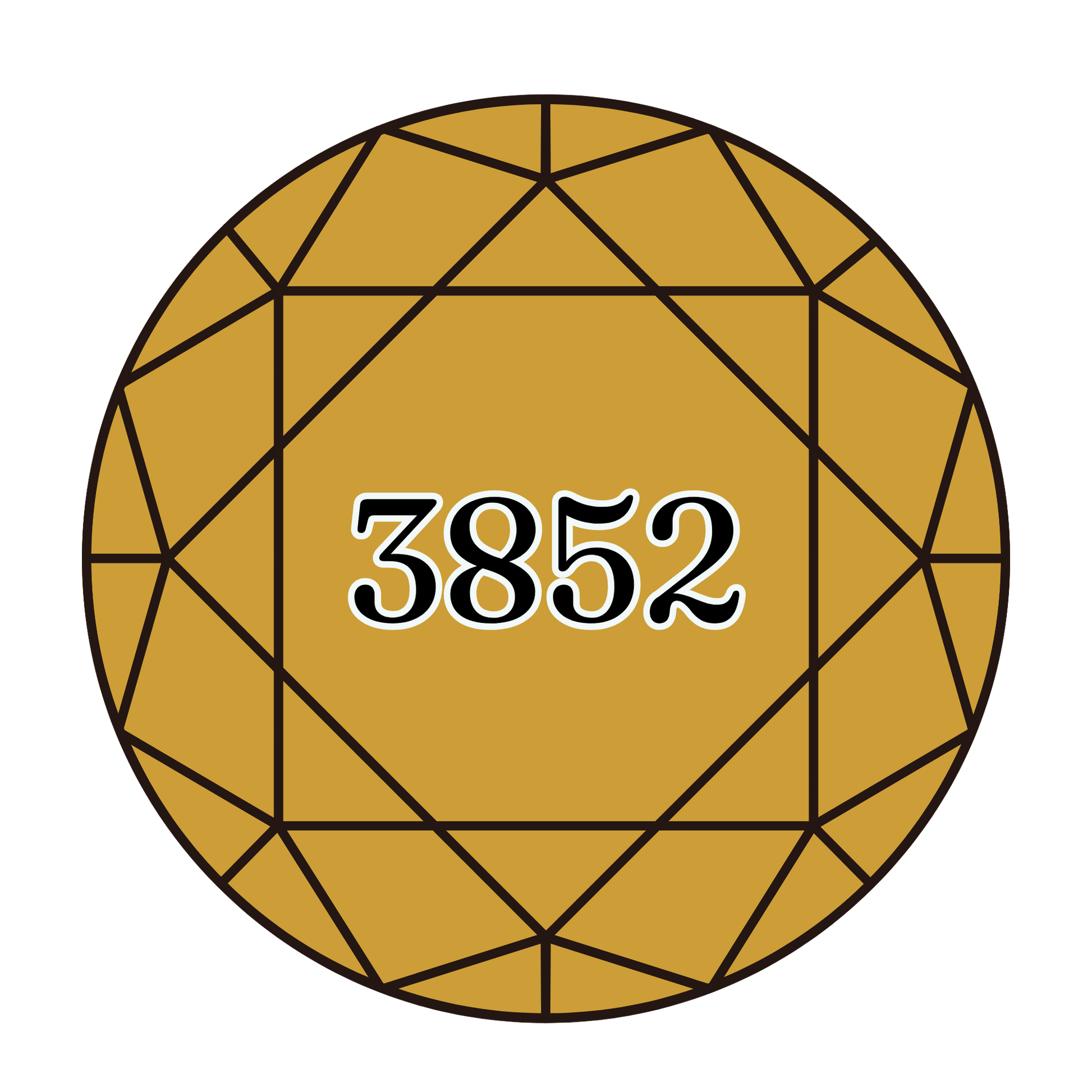 True North Diamond Art Round Diamond Drills 3852 - Very Dark Straw - Round Bulk Diamond Drills