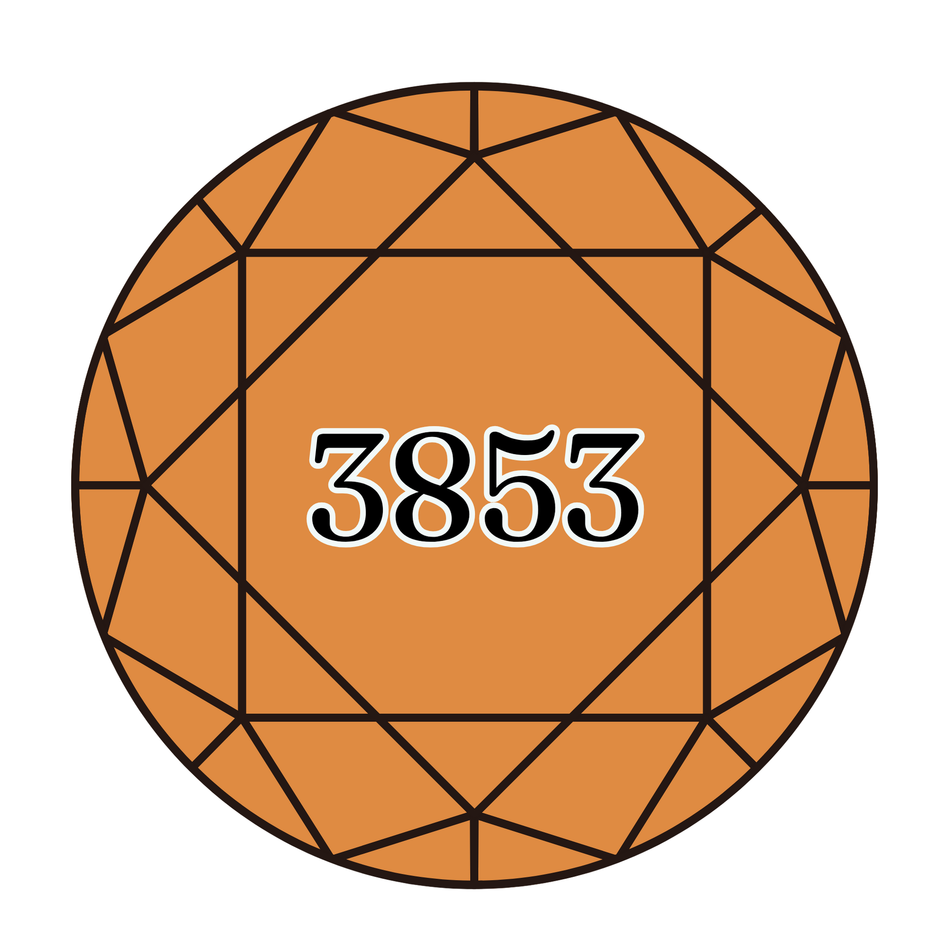 True North Diamond Art Round Diamond Drills 3853 - Dark Autumn Gold - Round Bulk Diamond Drills