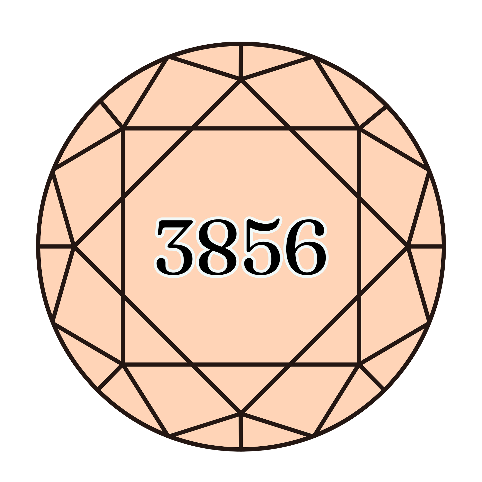 True North Diamond Art Round Diamond Drills 3856 - Ultra Very Light Mahogany - Round Bulk Diamond Drills