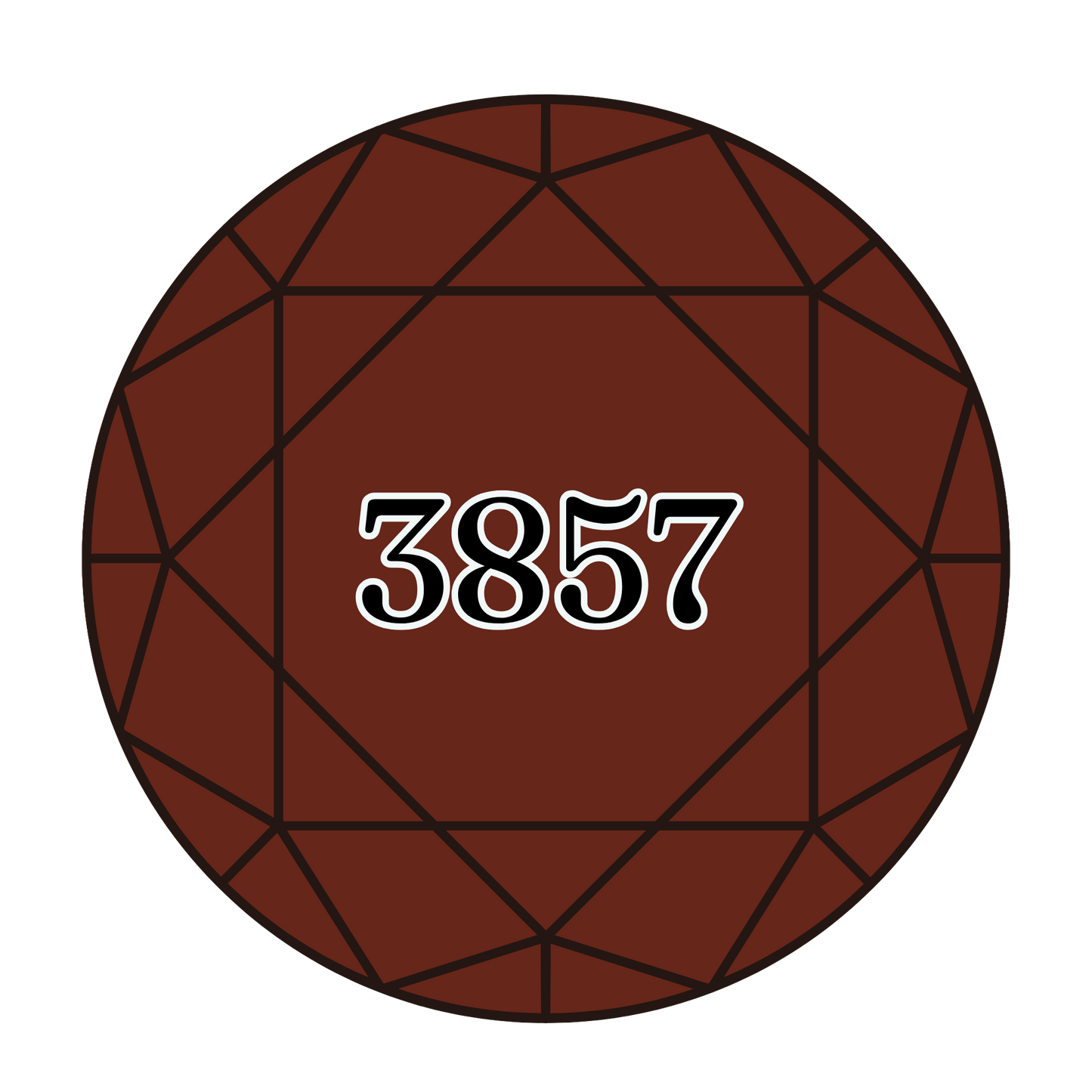 True North Diamond Art Round Diamond Drills 3857 -  Dark Rosewood - Round Bulk Diamond Drills