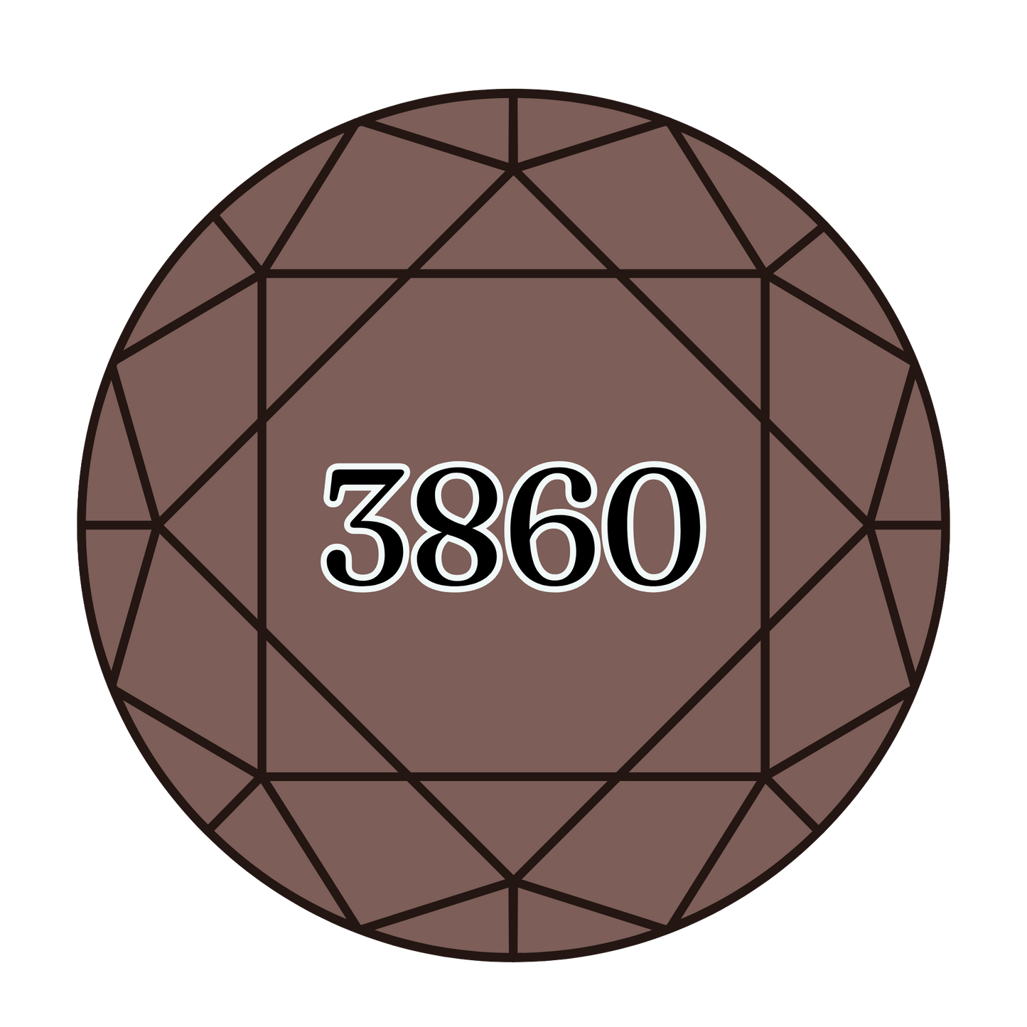 True North Diamond Art Round Diamond Drills 3860 - Cocoa - Round Bulk Diamond Drills