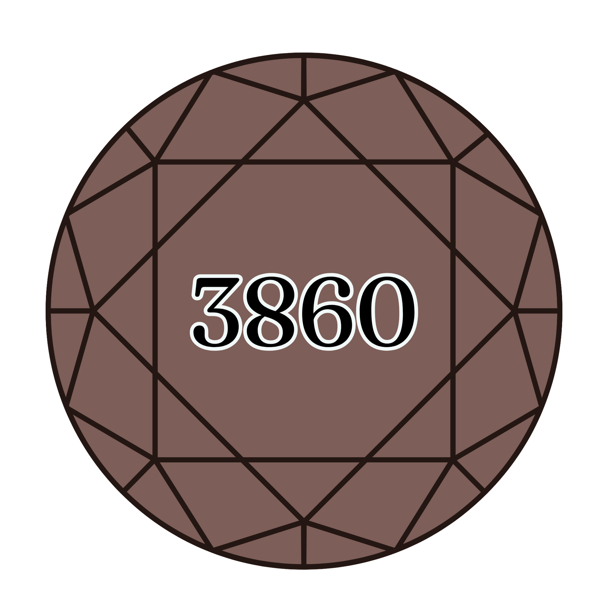 True North Diamond Art Round Diamond Drills 3860 - Cocoa - Round Bulk Diamond Drills