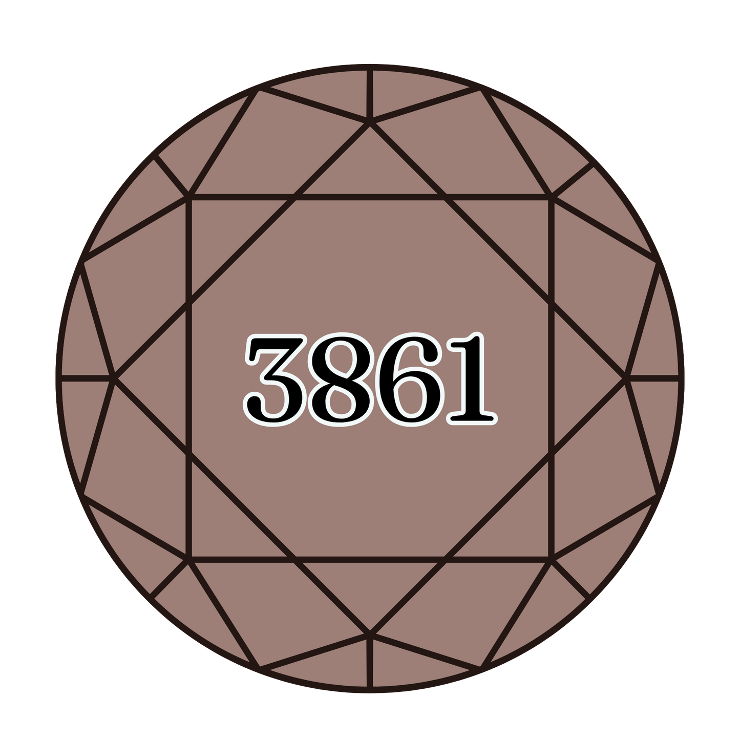 True North Diamond Art Round Diamond Drills 3861 - Light Cocoa - Round Bulk Diamond Drills