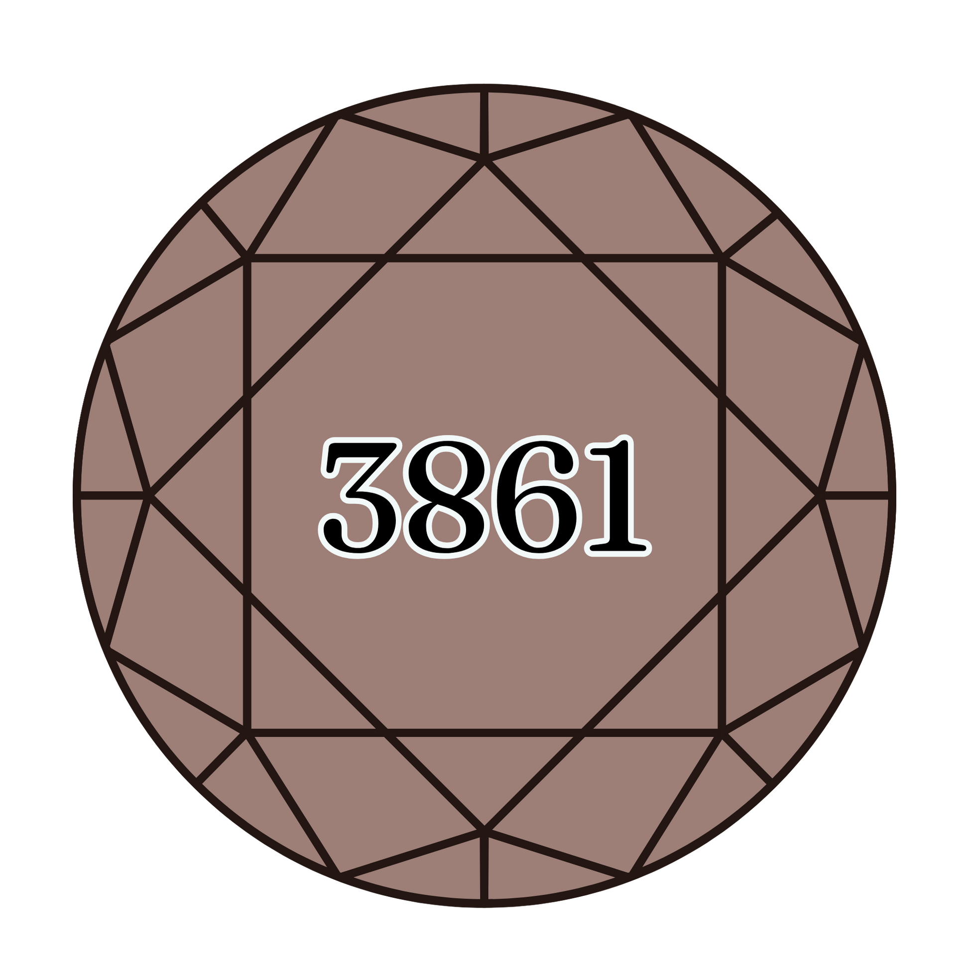 True North Diamond Art Round Diamond Drills 3861 - Light Cocoa - Round Bulk Diamond Drills