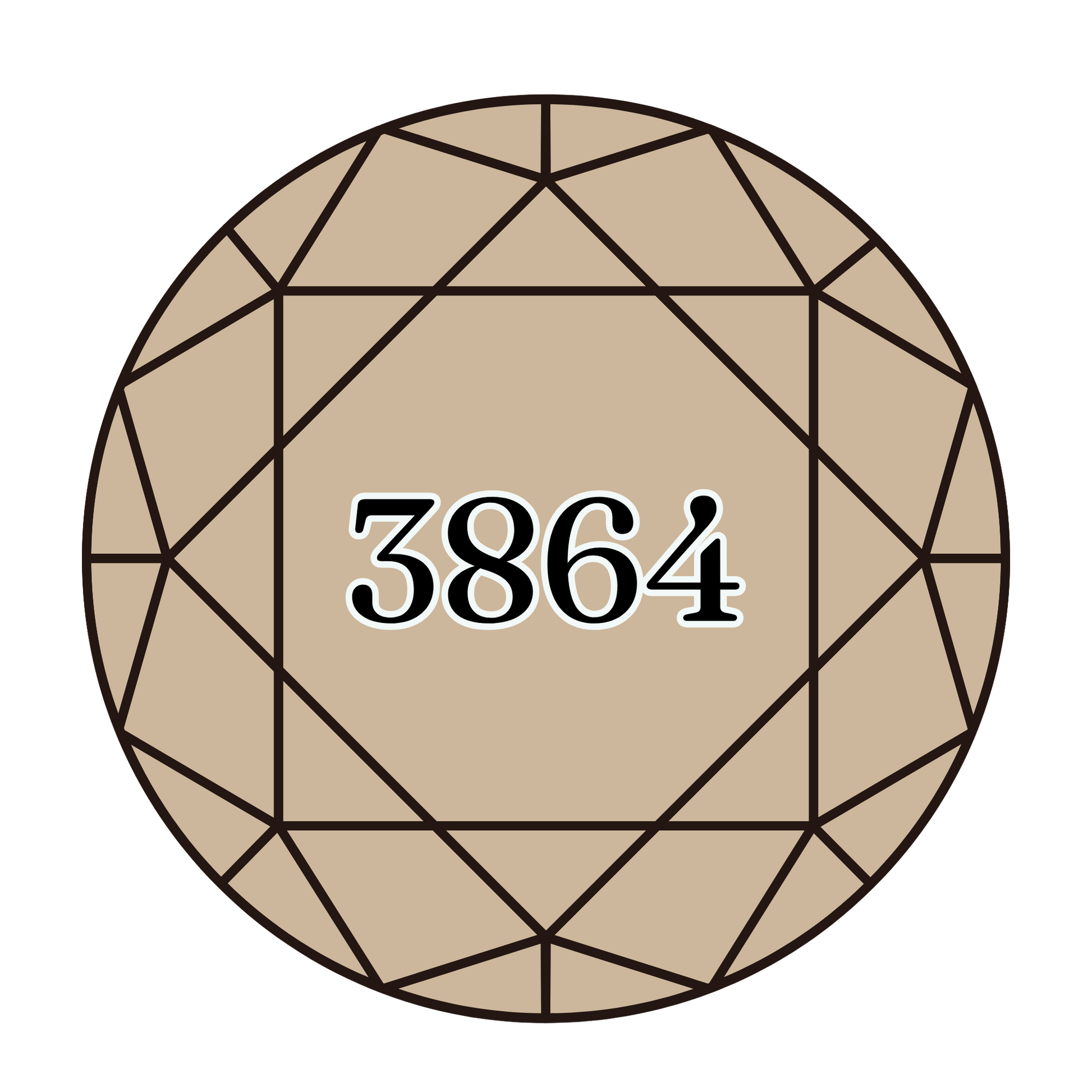 True North Diamond Art Round Diamond Drills 3864 -  Light Mocha Beige - Round Bulk Diamond Drills