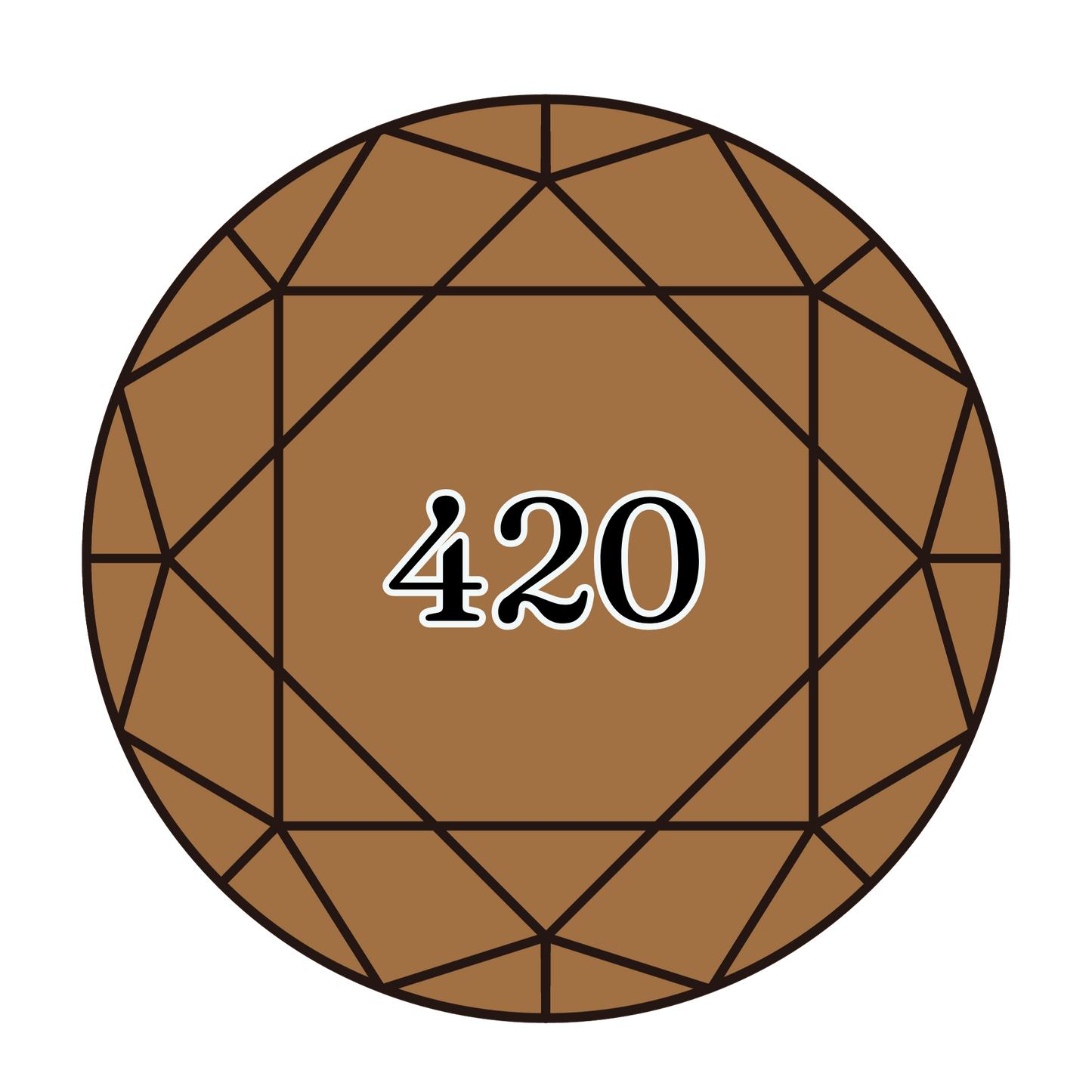 True North Diamond Art Round Diamond Drills 420 - Dark Hazelnut Brown - Round Bulk Diamond Drills