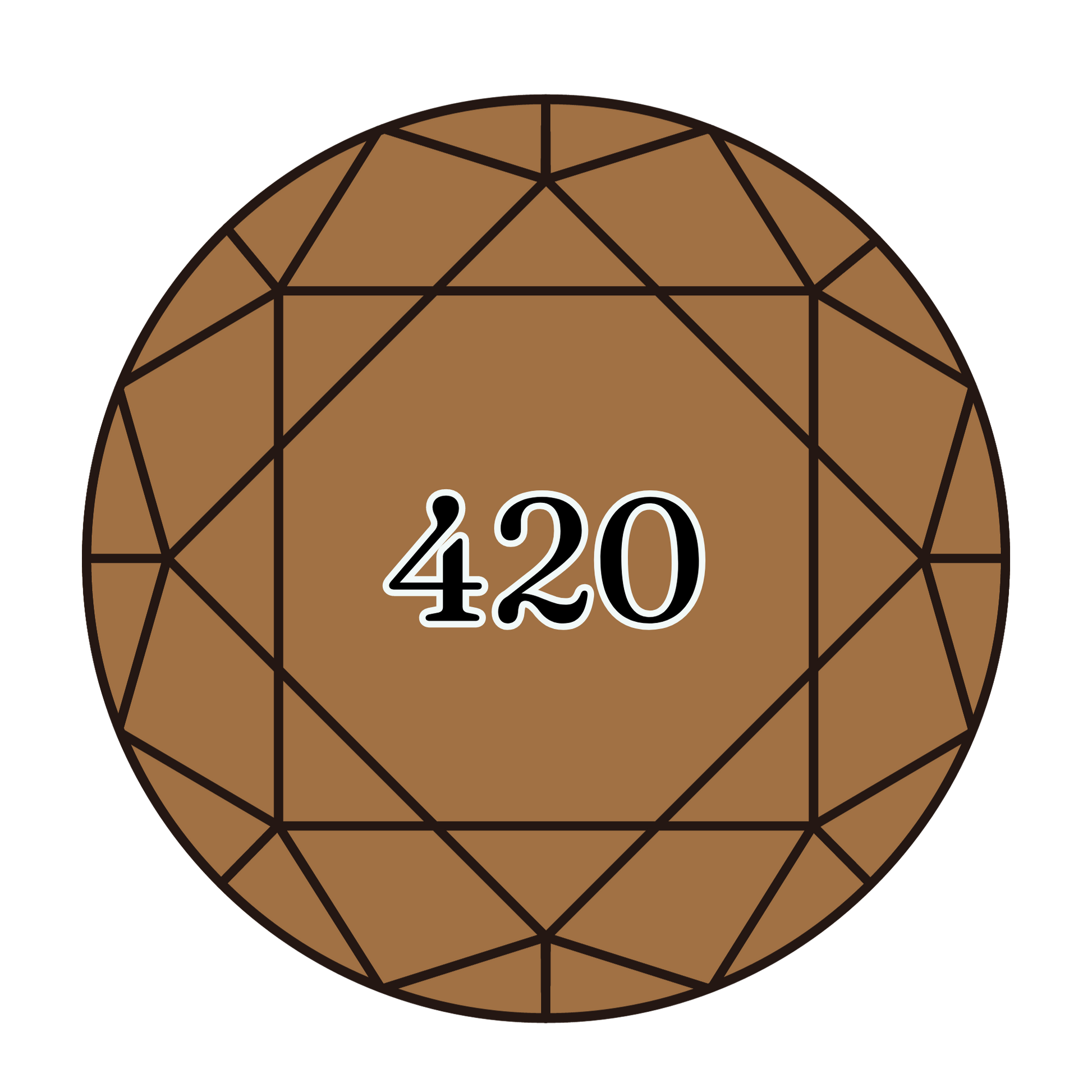 True North Diamond Art Round Diamond Drills 420 - Dark Hazelnut Brown - Round Bulk Diamond Drills