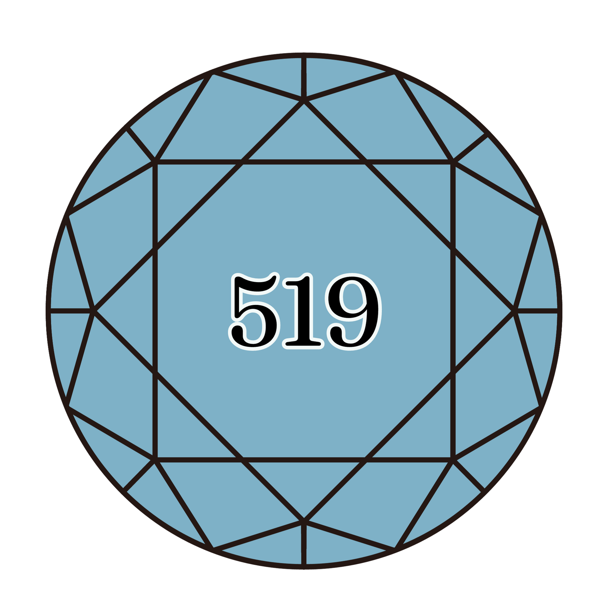 True North Diamond Art Round Diamond Drills 519 - Sky Blue - Round Bulk Diamond Drills