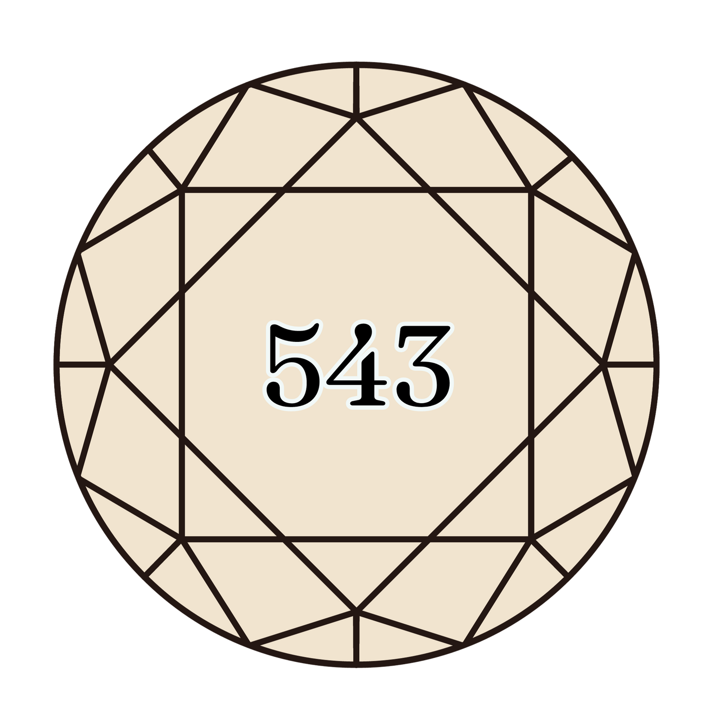 True North Diamond Art Round Diamond Drills 543 - Ultra Very Light Beige Brown - Round Bulk Diamond Drills