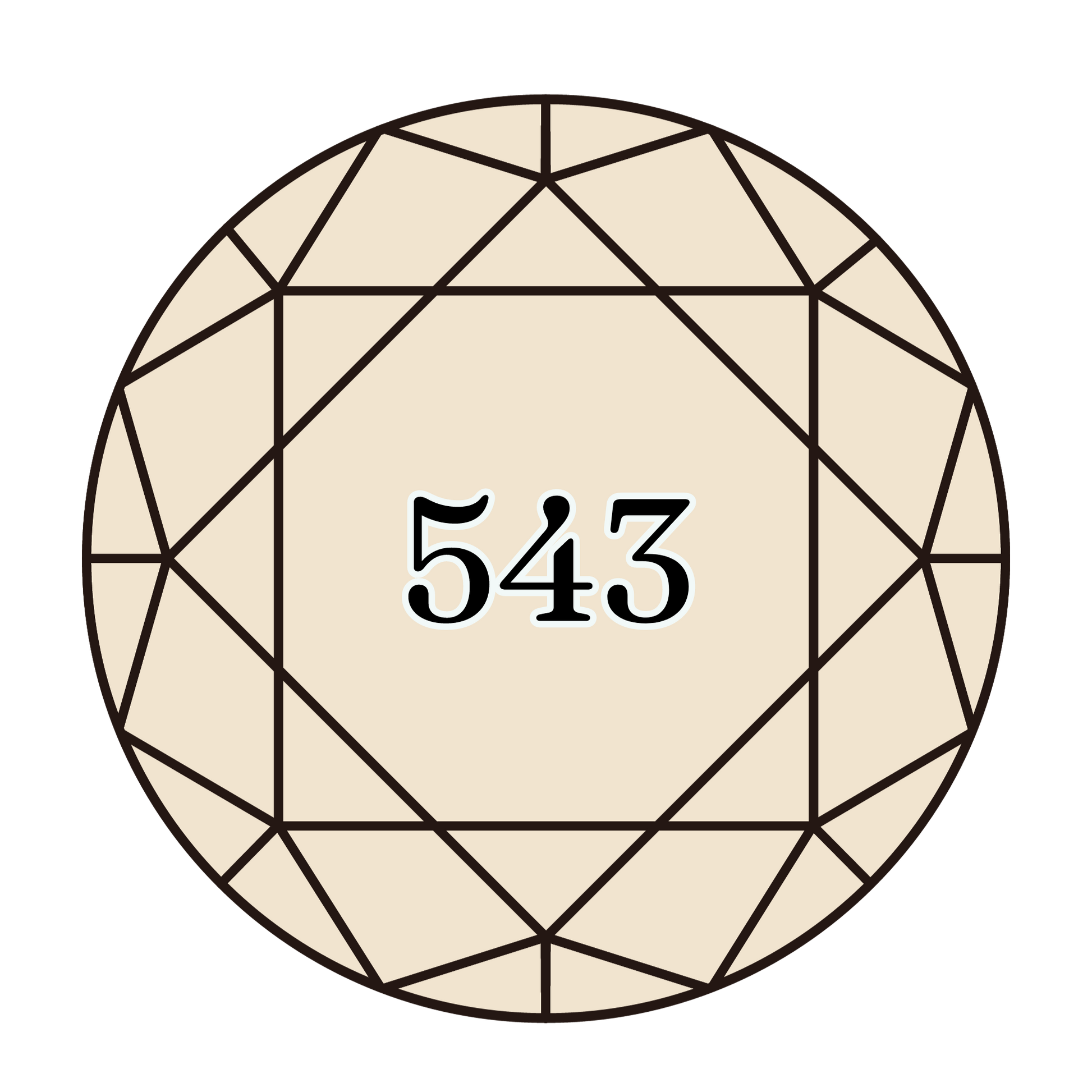 True North Diamond Art Round Diamond Drills 543 - Ultra Very Light Beige Brown - Round Bulk Diamond Drills