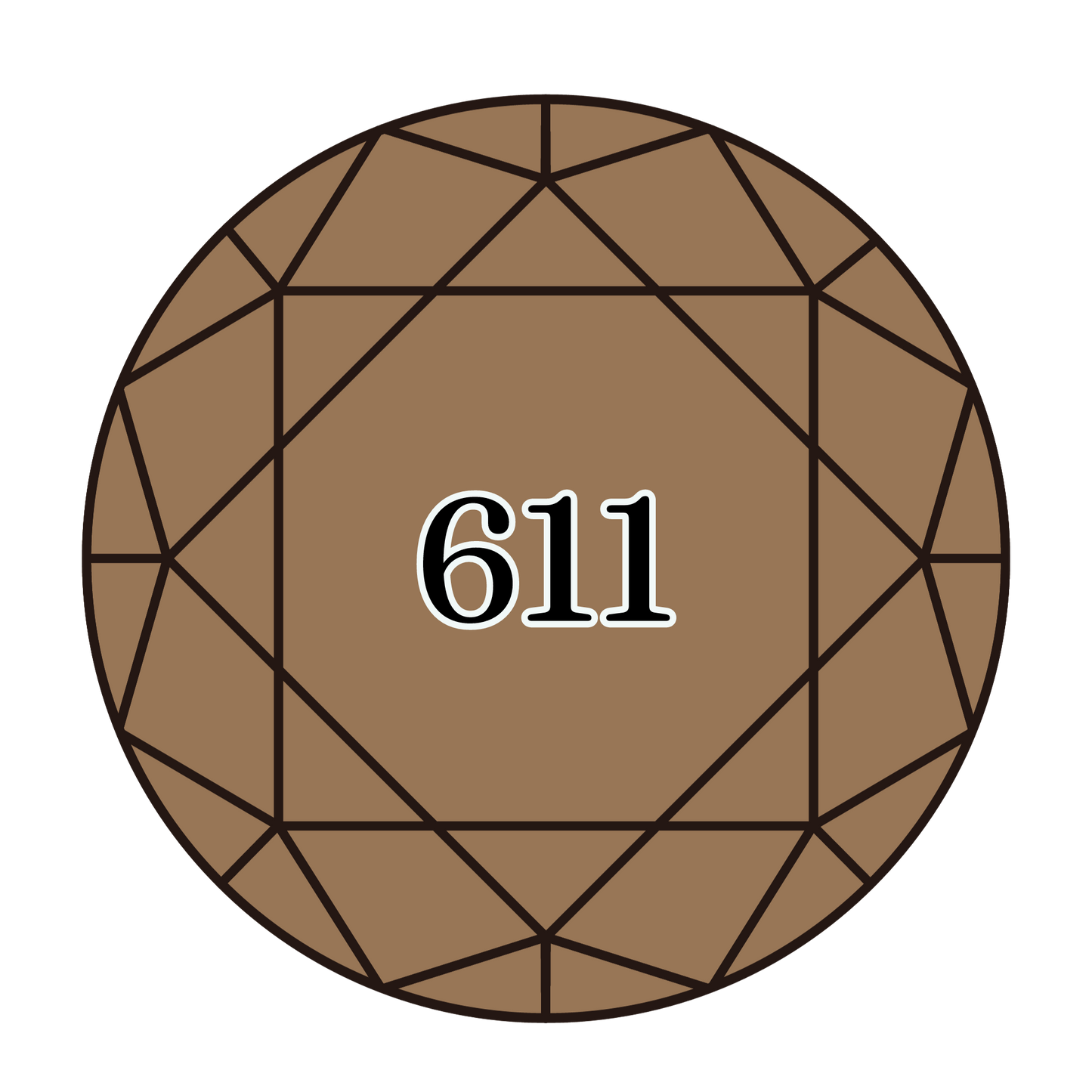 True North Diamond Art Round Diamond Drills 611 - Drab Brown - Round Bulk Diamond Drills