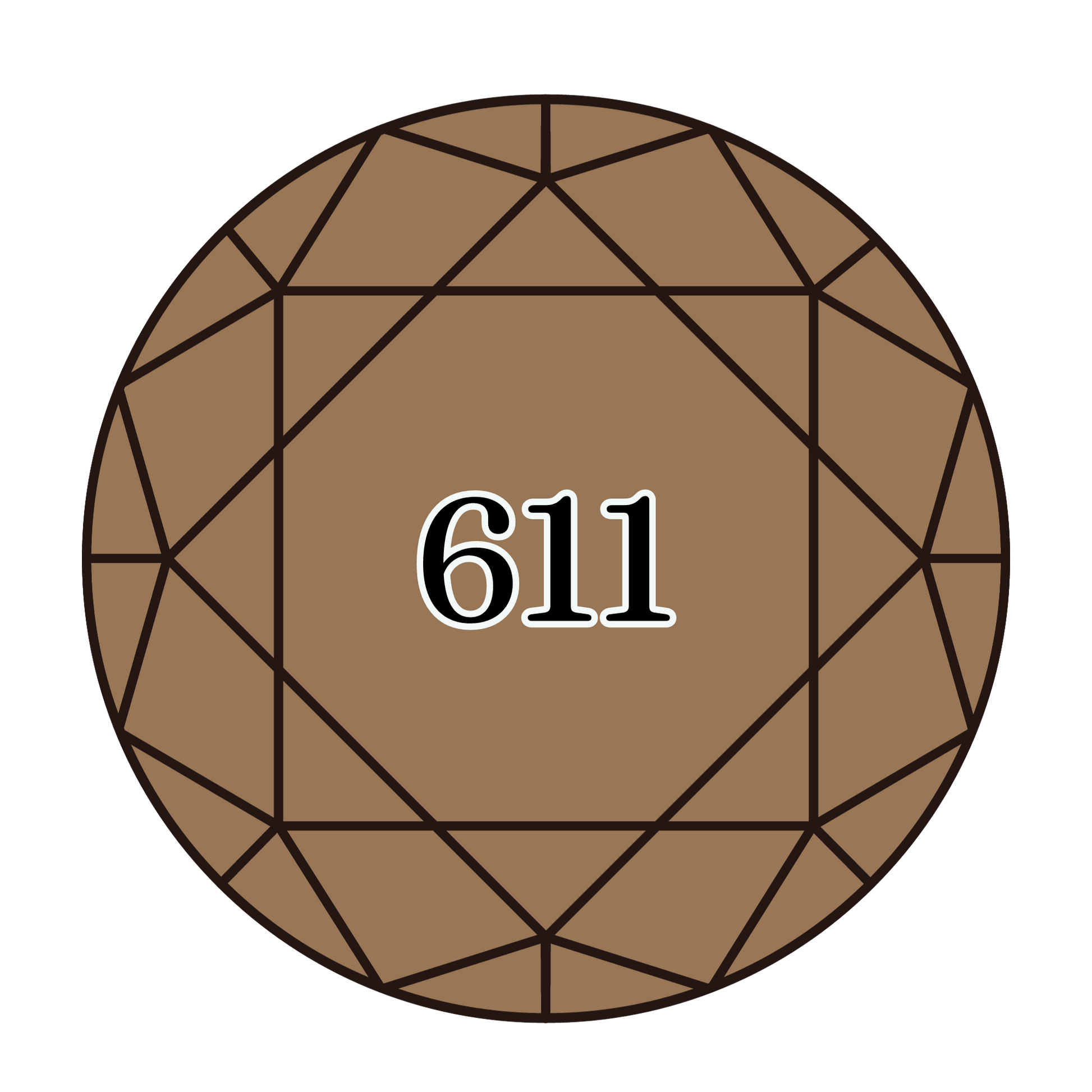 True North Diamond Art Round Diamond Drills 611 - Drab Brown - Round Bulk Diamond Drills