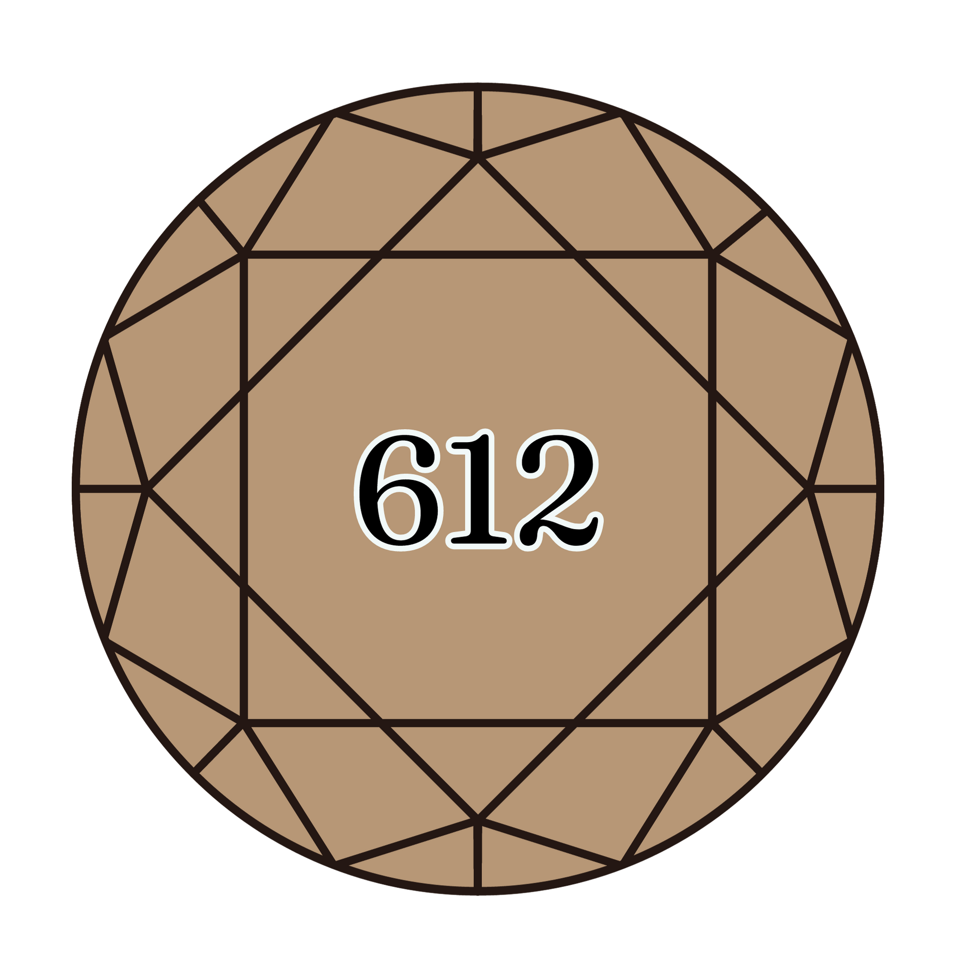 True North Diamond Art Round Diamond Drills 612 - Light Drab Brown - Round Bulk Diamond Drills