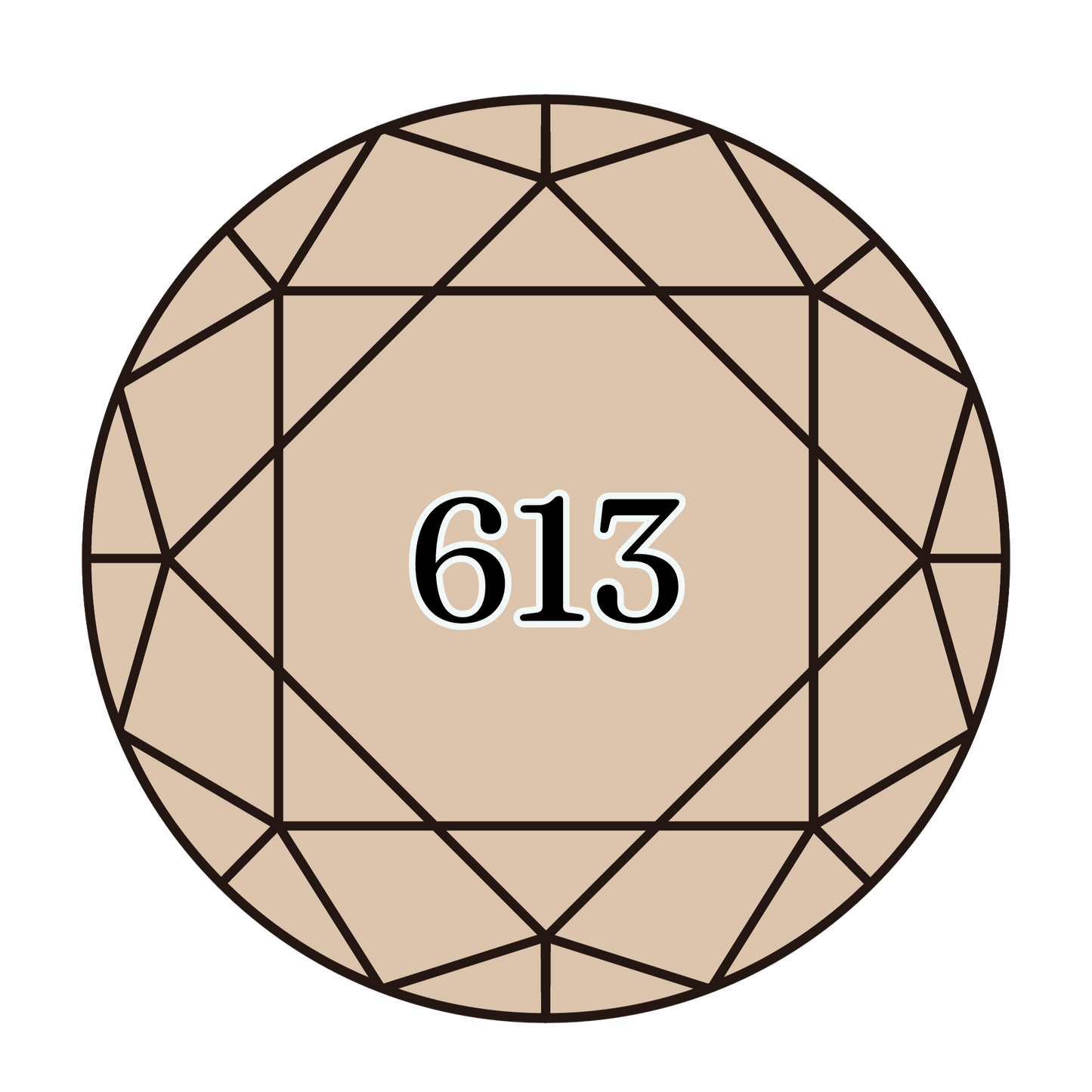 True North Diamond Art Round Diamond Drills 613 - Very Light Drab Brown - Round Bulk Diamond Drills