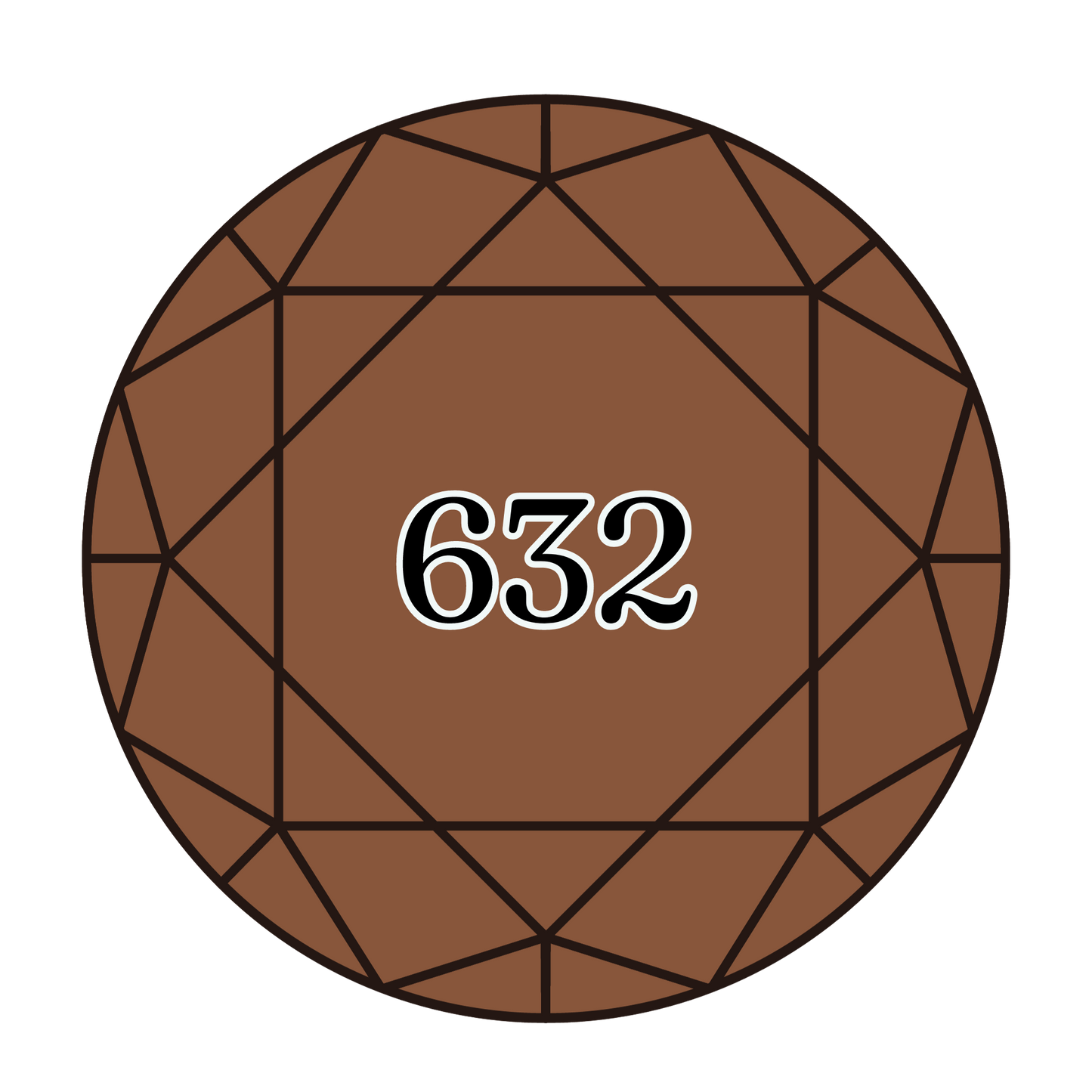 True North Diamond Art Round Diamond Drills 632 - Ultra Very Dark Desert Sand - Round Bulk Diamond Drills