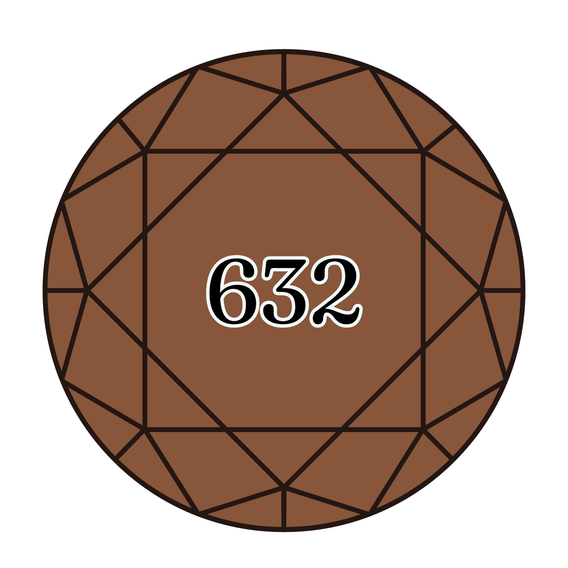 True North Diamond Art Round Diamond Drills 632 - Ultra Very Dark Desert Sand - Round Bulk Diamond Drills