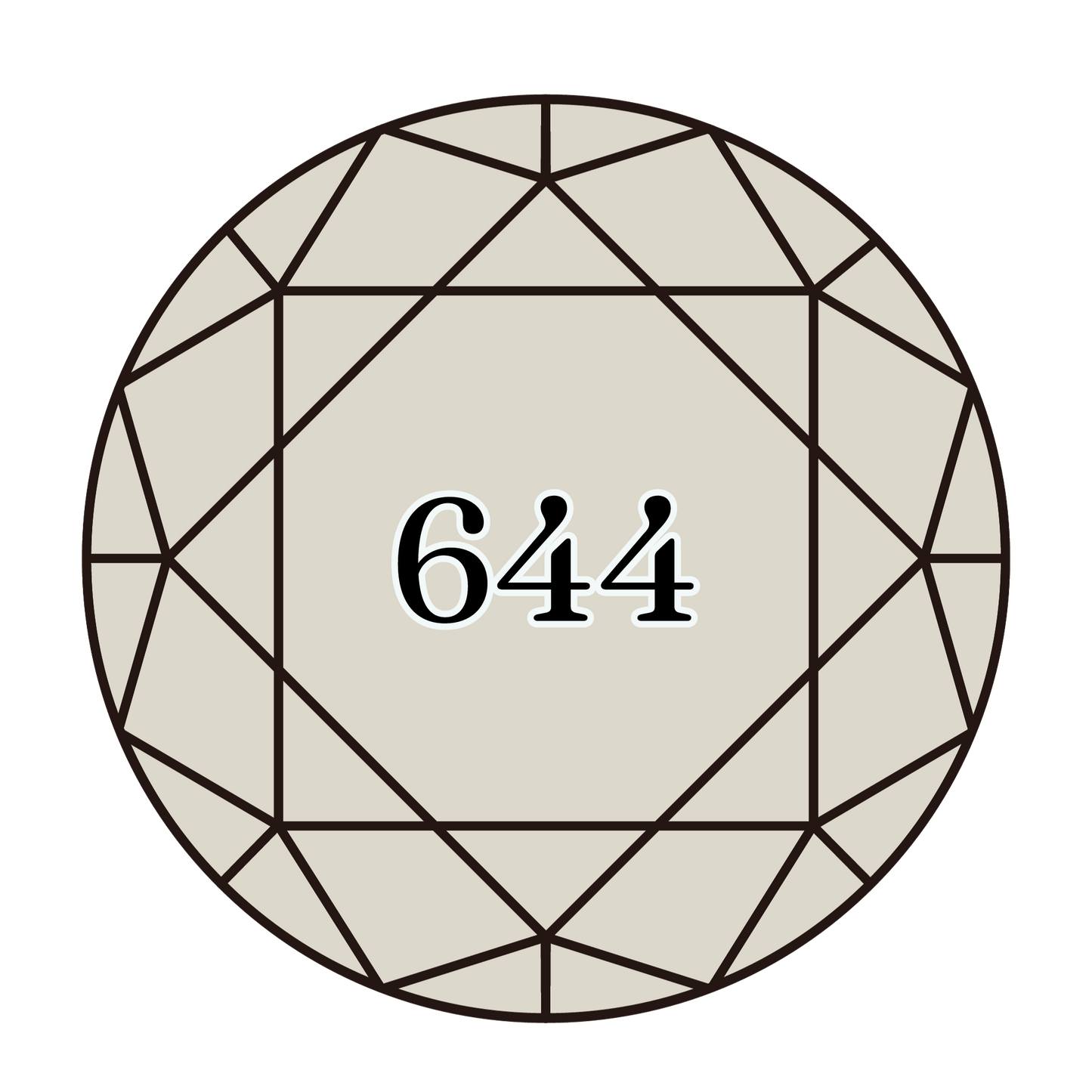 True North Diamond Art Round Diamond Drills 644 - Medium Beige Grey - Round Bulk Diamond Drills