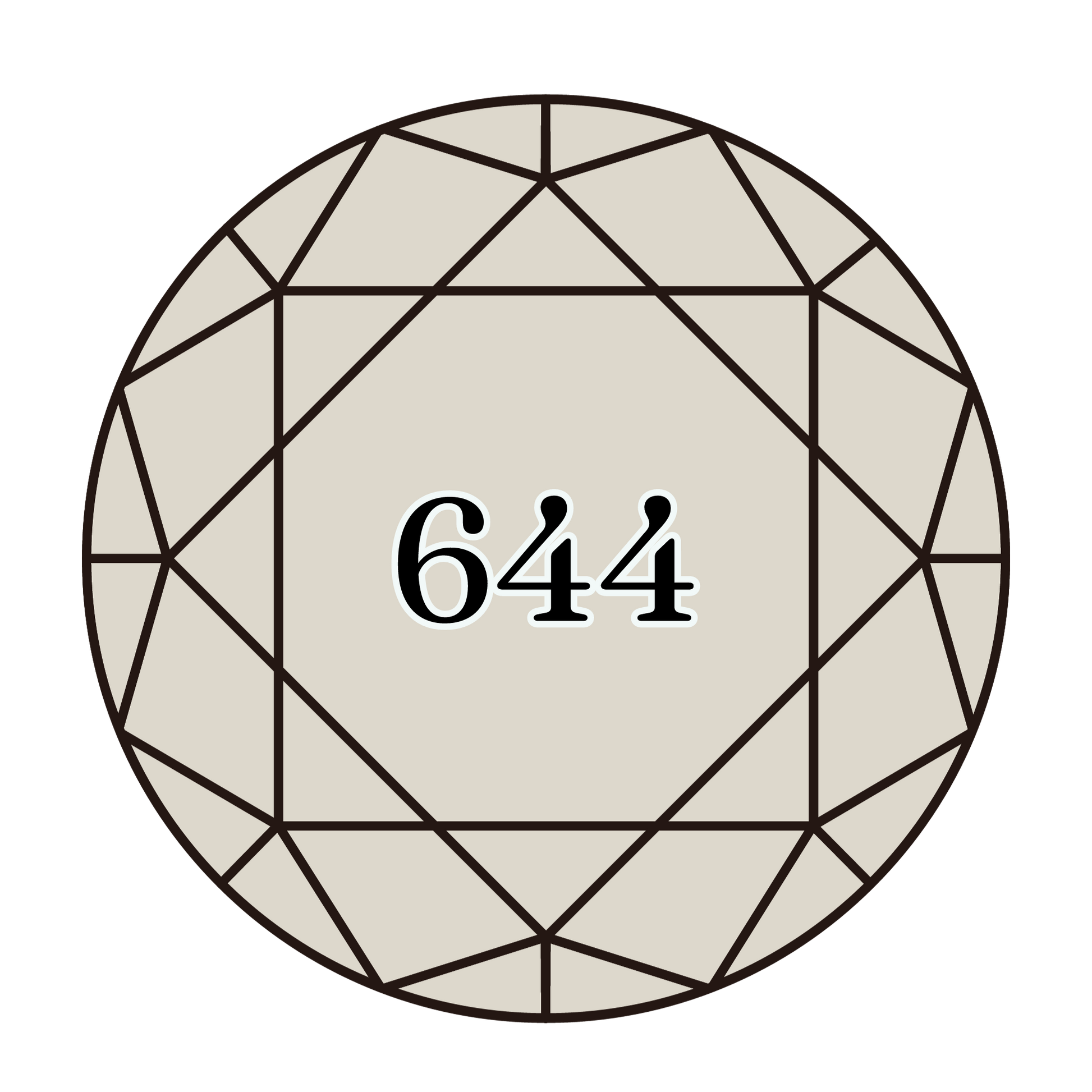 True North Diamond Art Round Diamond Drills 644 - Medium Beige Grey - Round Bulk Diamond Drills