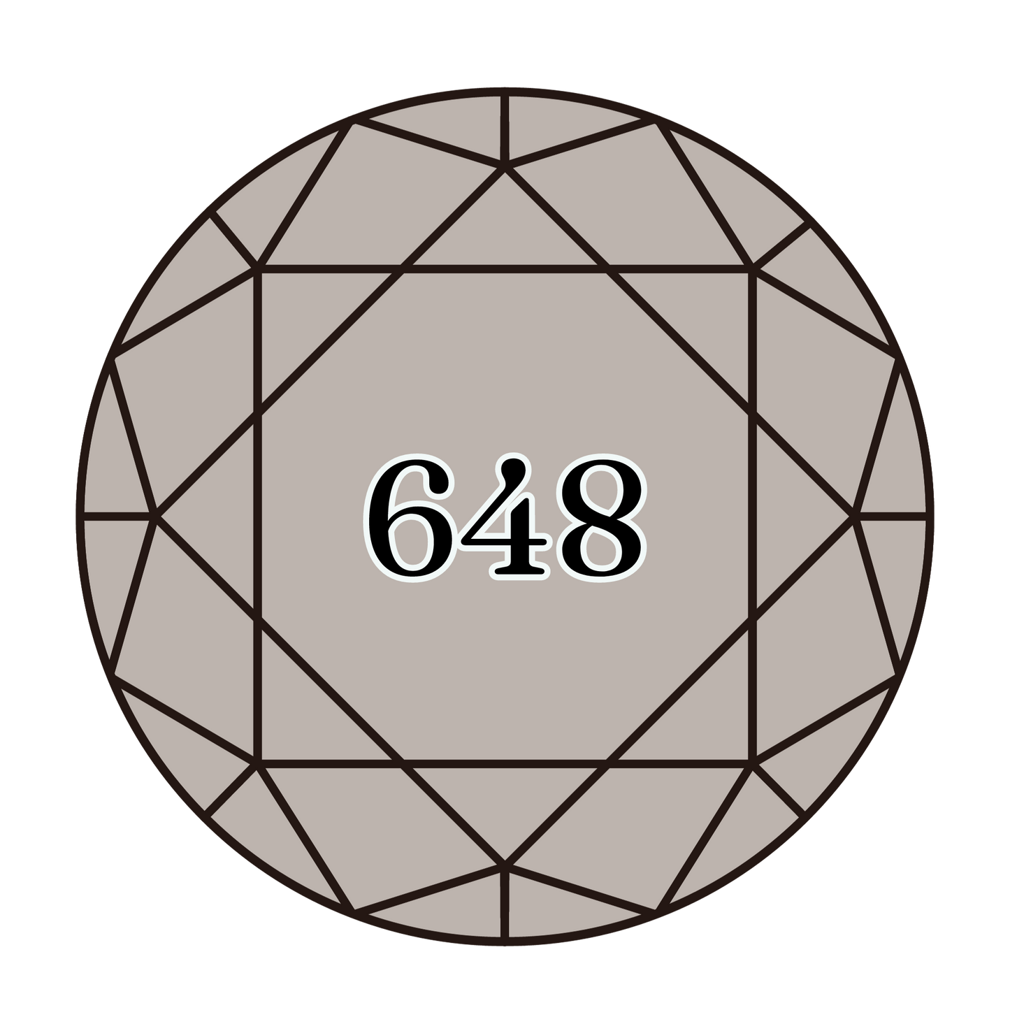 True North Diamond Art Round Diamond Drills 648 - Light Beaver Grey - Round Bulk Diamond Drills