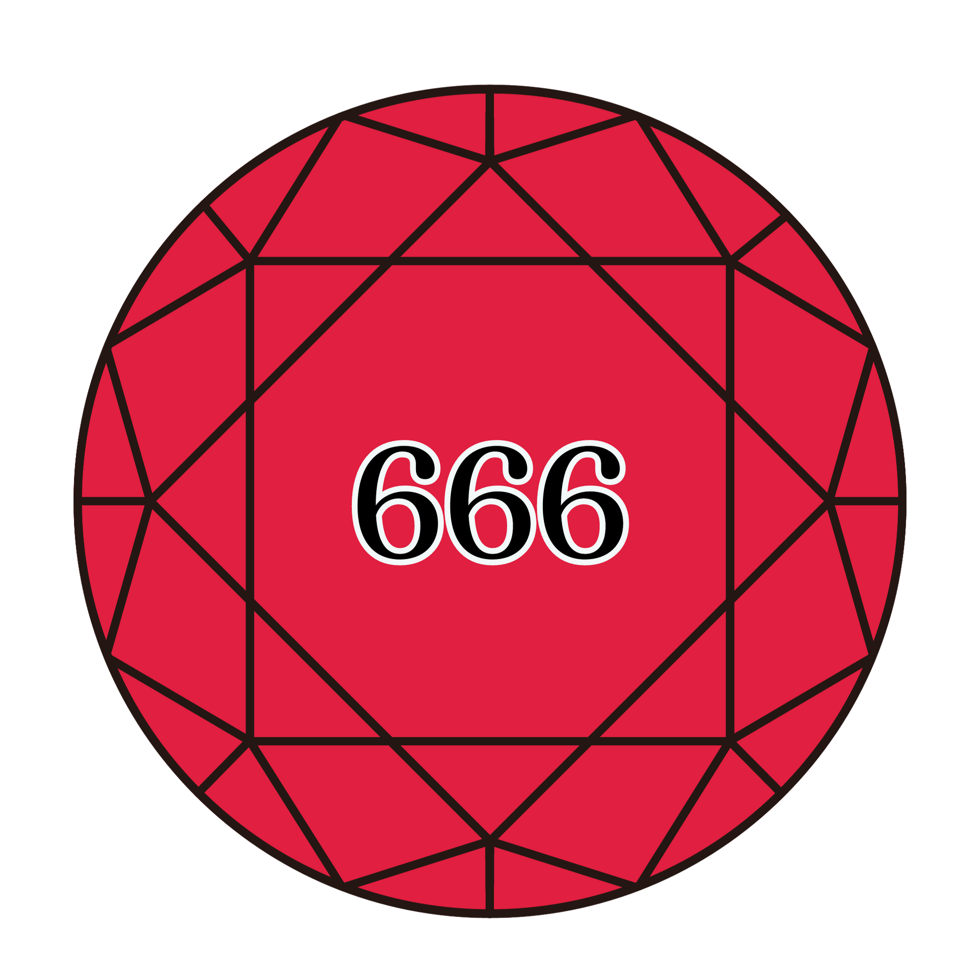 True North Diamond Art Round Diamond Drills 666 - Bright Red - Round Bulk Diamond Drills