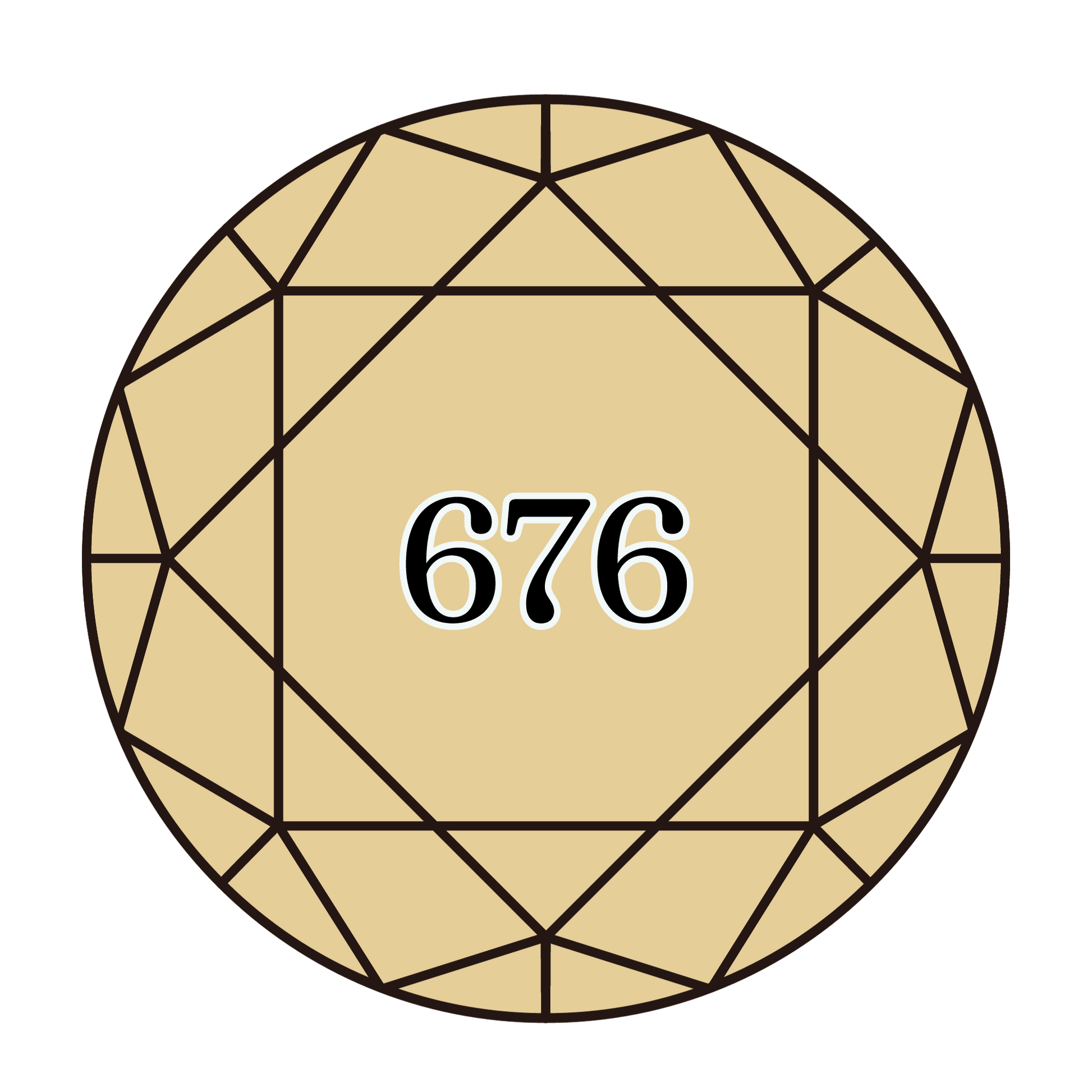 True North Diamond Art Round Diamond Drills 676 - Light Old Gold - Round Bulk Diamond Drills