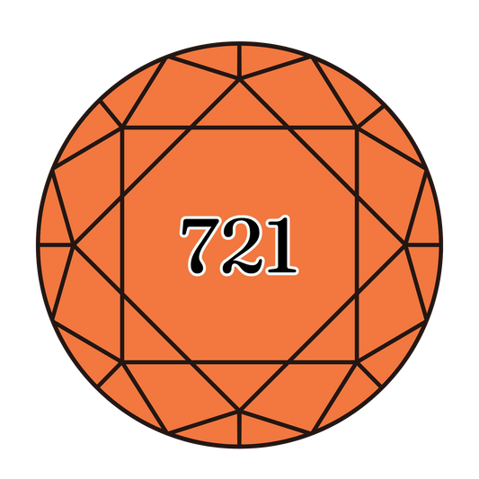 True North Diamond Art Round Diamond Drills 721 - Medium Orange Spice - Round Bulk Diamond Drills