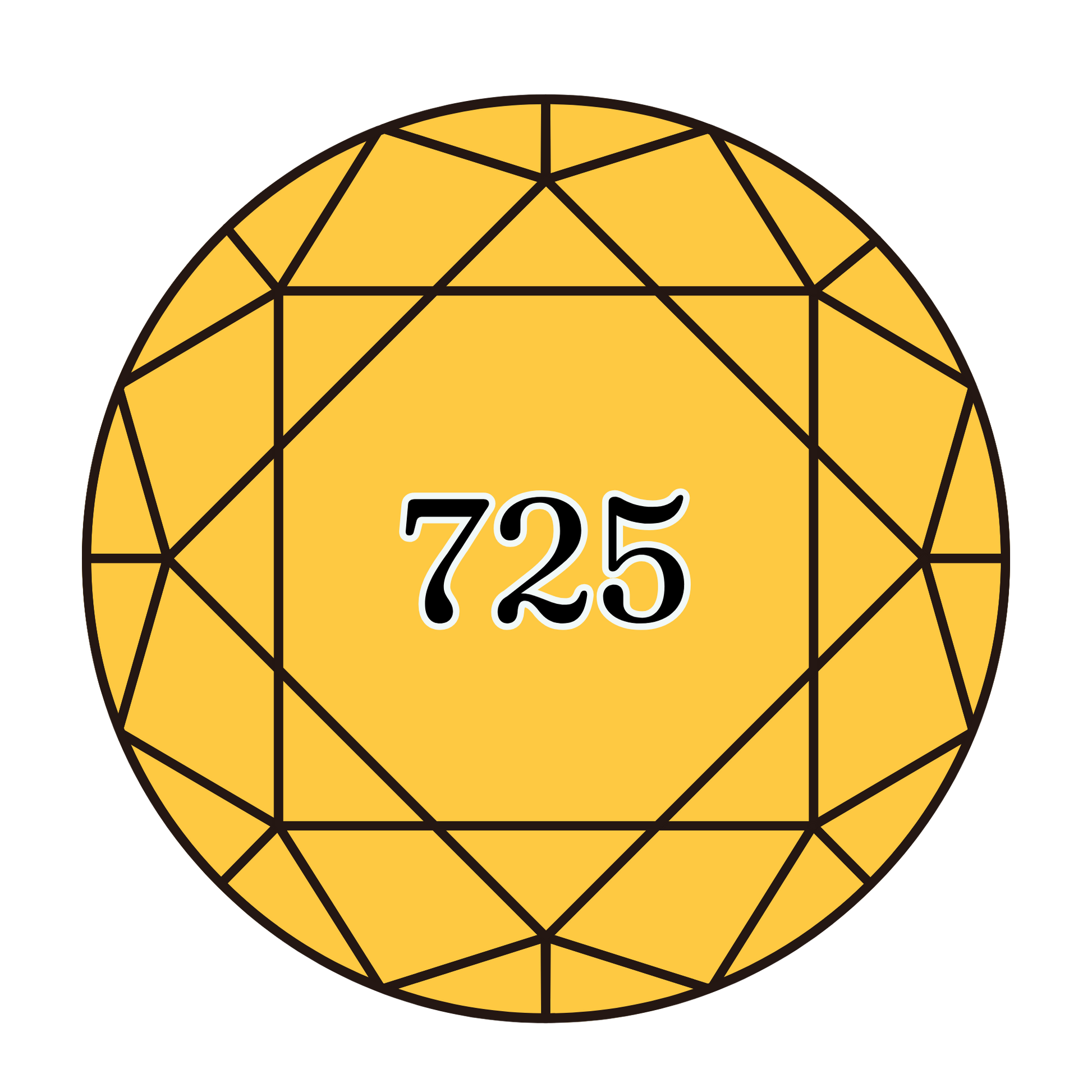 True North Diamond Art Round Diamond Drills 725 - Medium Light Topaz - Round Bulk Diamond Drills