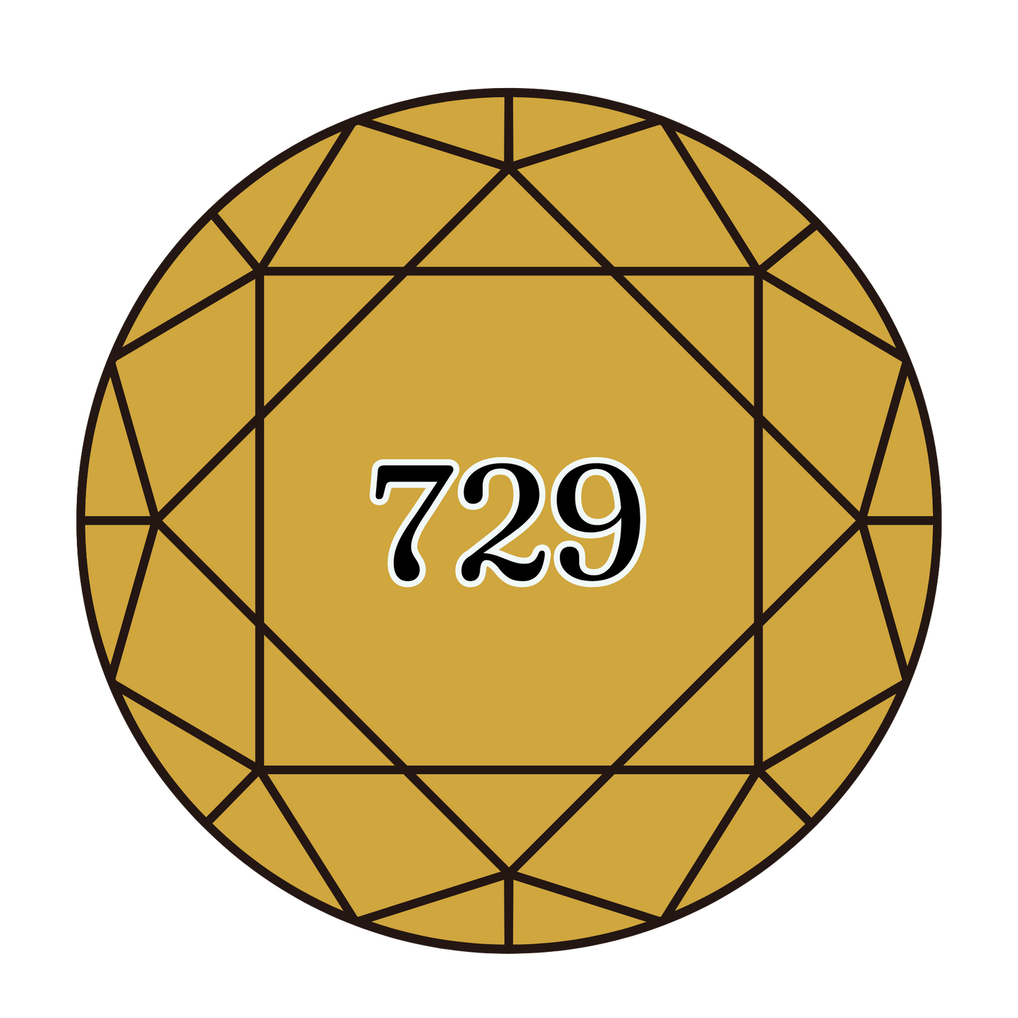 True North Diamond Art Round Diamond Drills 729 - Medium Old Gold - Round Bulk Diamond Drills