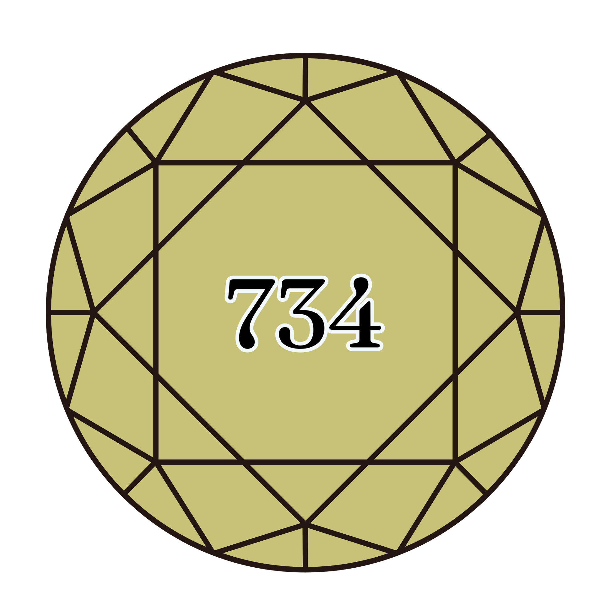 True North Diamond Art Round Diamond Drills 734 - Light Olive Green - Round Bulk Diamond Drills