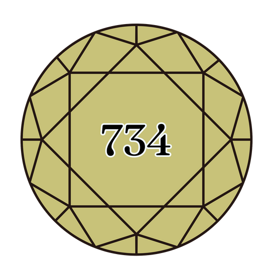 True North Diamond Art Round Diamond Drills 734 - Light Olive Green - Round Bulk Diamond Drills