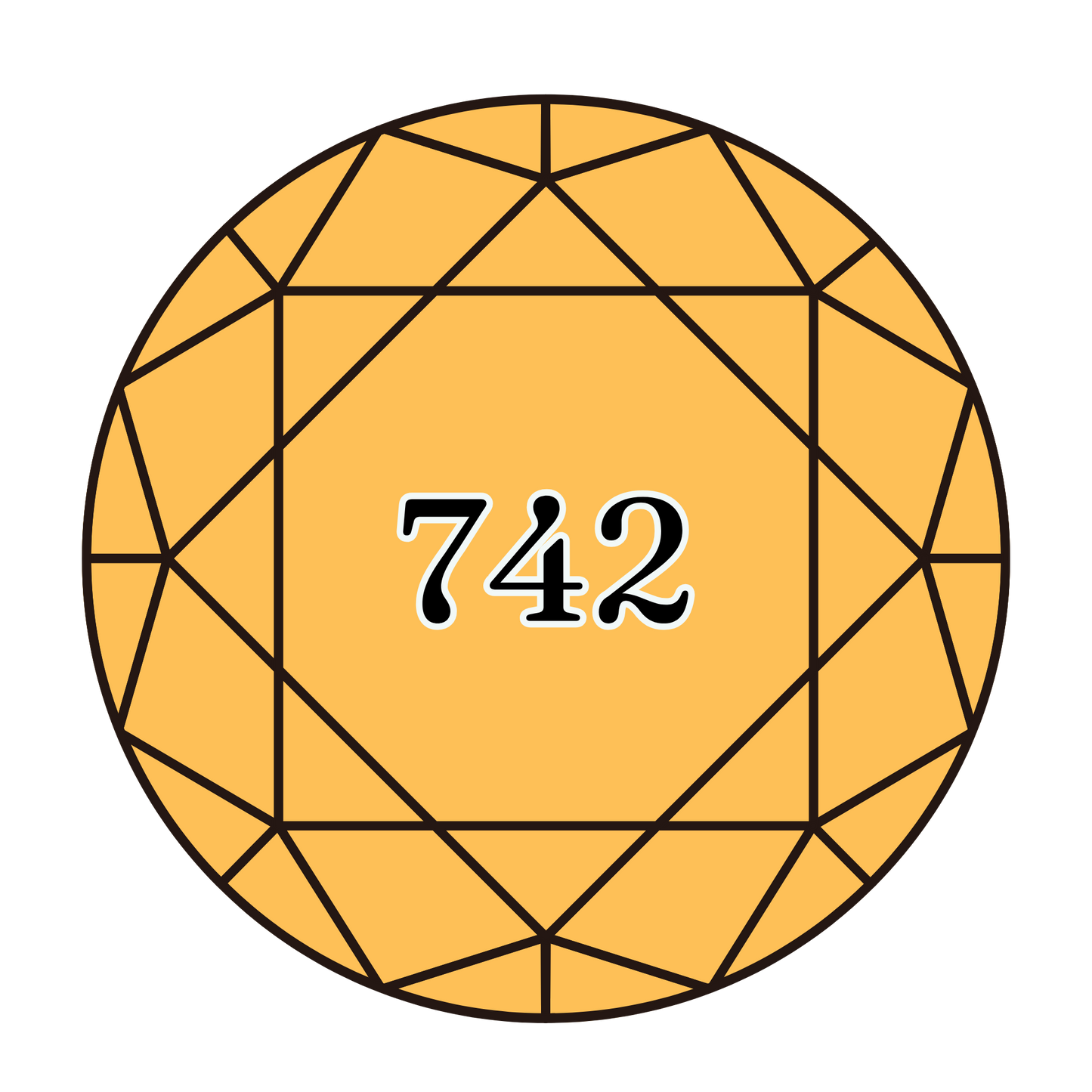 True North Diamond Art Round Diamond Drills 742 - Light Tangerine - Round Bulk Diamond Drills