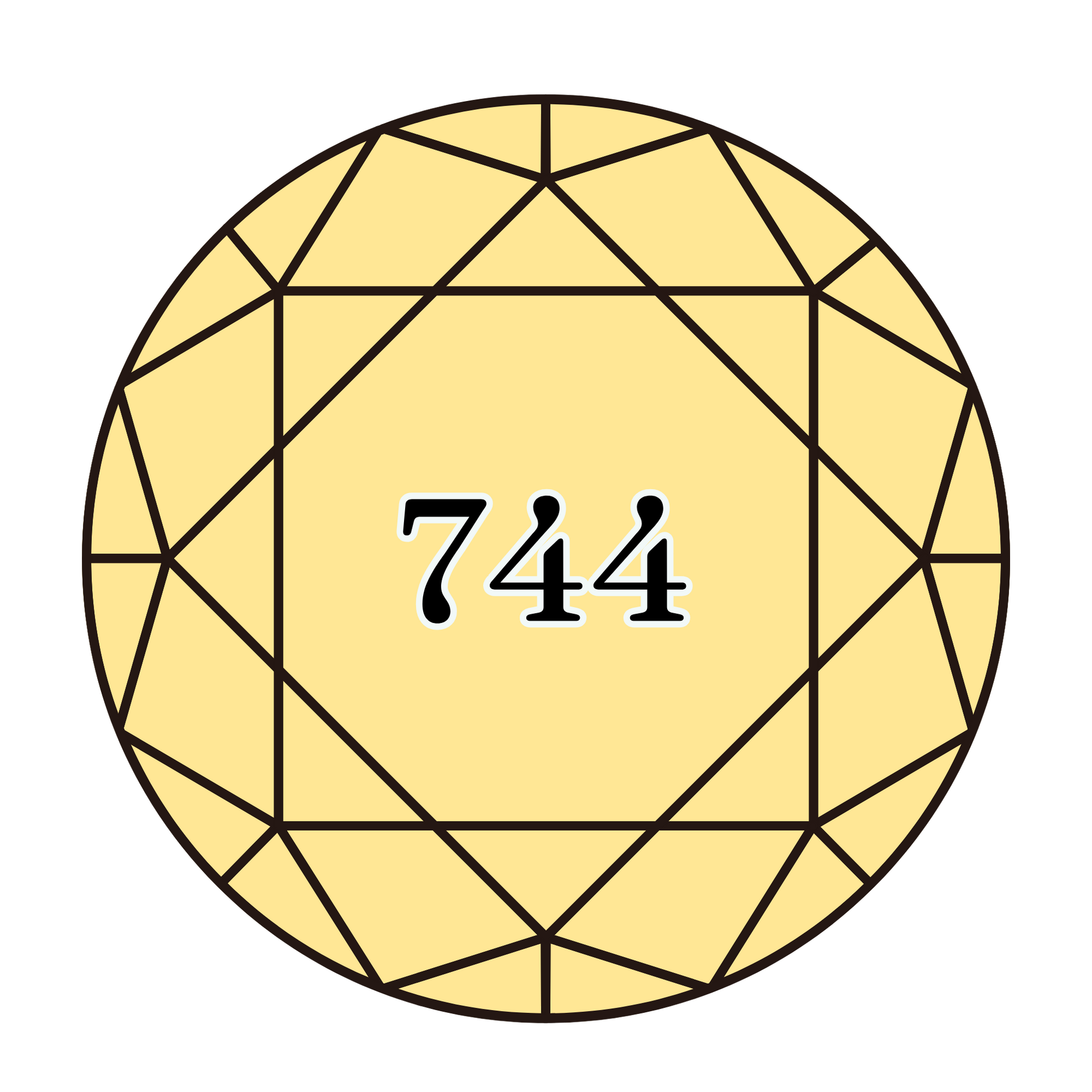 True North Diamond Art Round Diamond Drills 744 - Pale Yellow - Round Bulk Diamond Drills