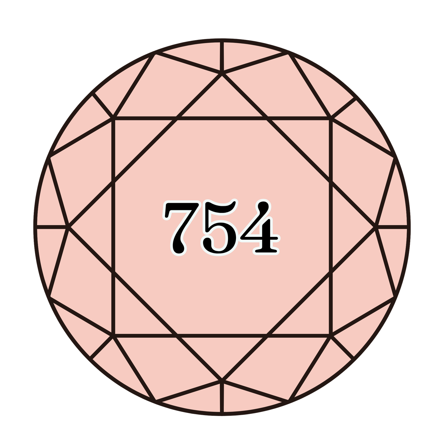 True North Diamond Art Round Diamond Drills 754 - Light Peach - Round Bulk Diamond Drills