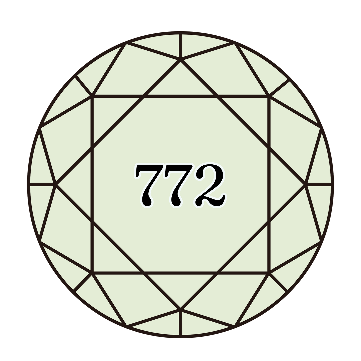 True North Diamond Art Round Diamond Drills 772 - Very Light Yellow Green - Round Bulk Diamond Drills