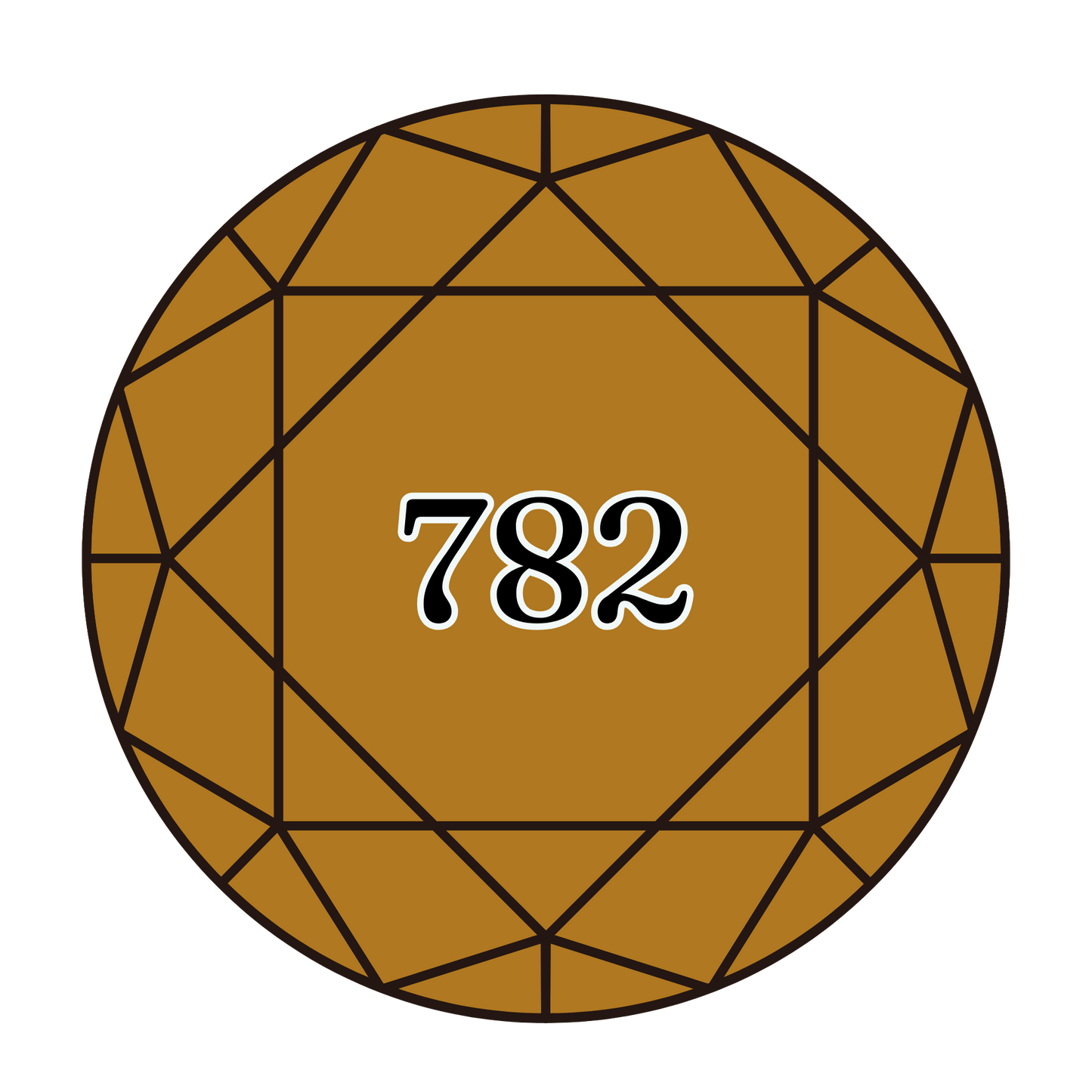 True North Diamond Art Round Diamond Drills 782 - Dark Topaz - Round Bulk Diamond Drills