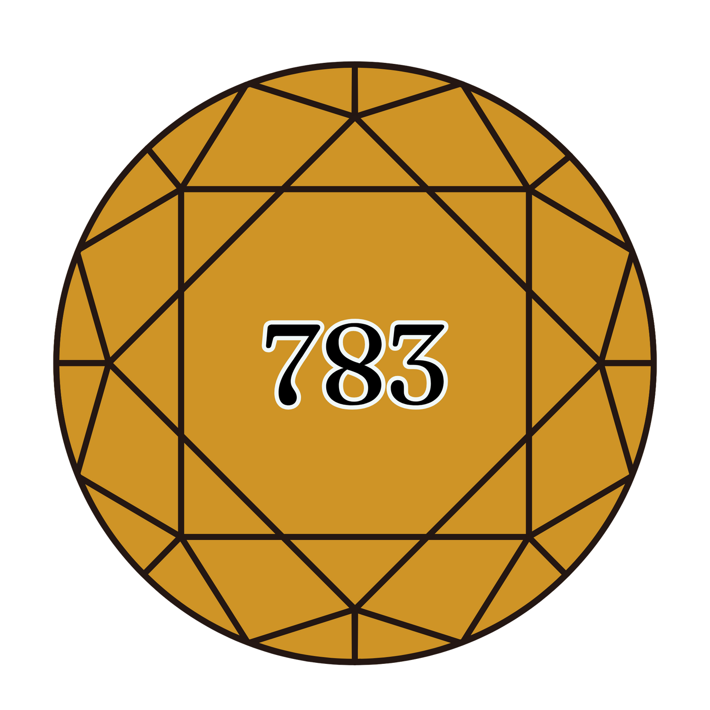 True North Diamond Art Round Diamond Drills 783 - Medium Topaz - Round Bulk Diamond Drills