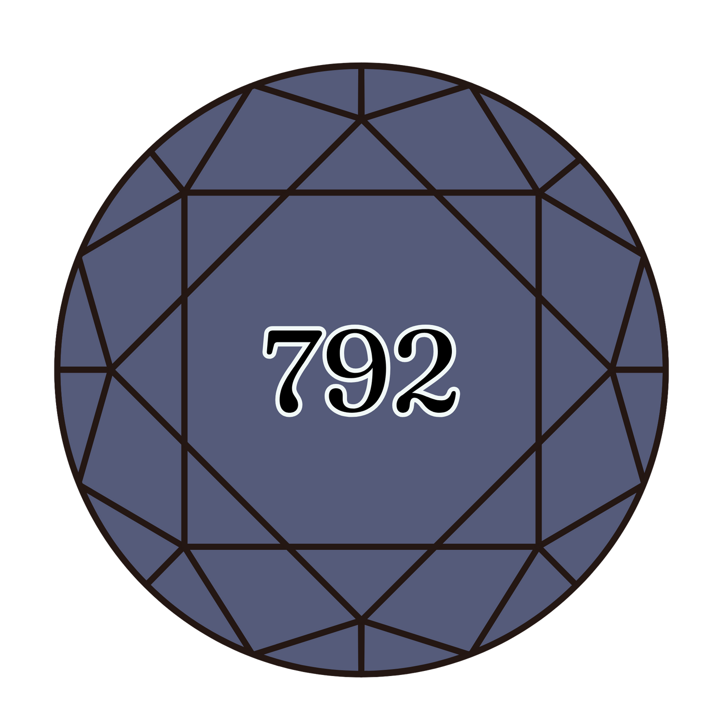 True North Diamond Art Round Diamond Drills 792 - Dark Cornflower Blue - Round Bulk Diamond Drills